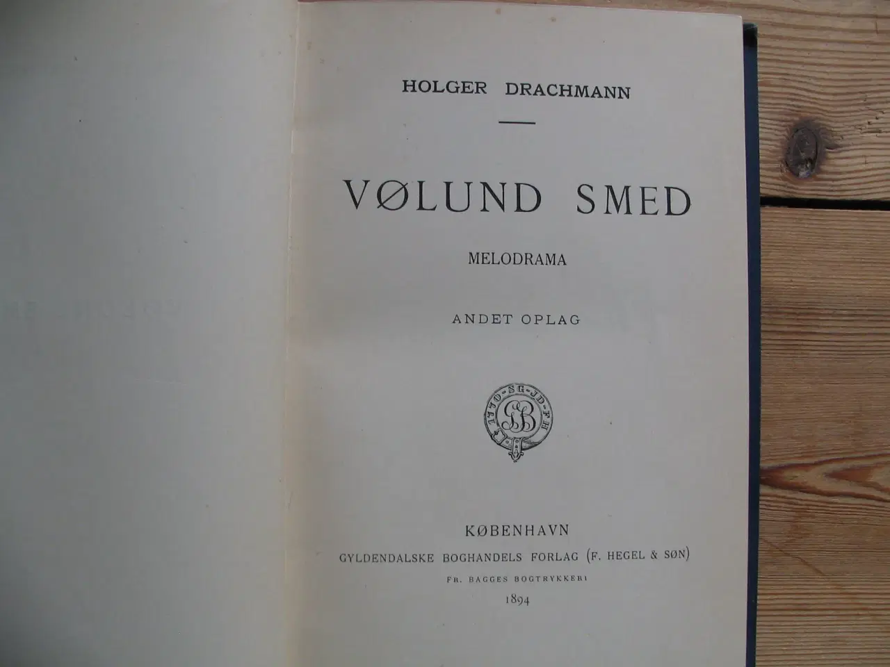 Billede 2 - Holger Drachmann. Vølund Smed, 1894