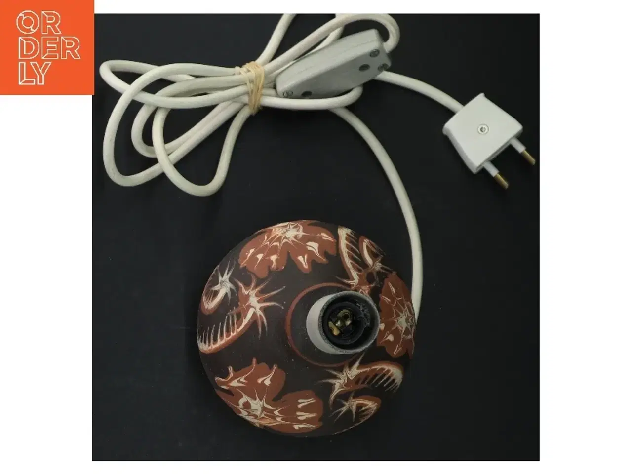 Billede 4 - Håndlavet Keramik bordlampe fra Bornholm (str. H 21 cm)