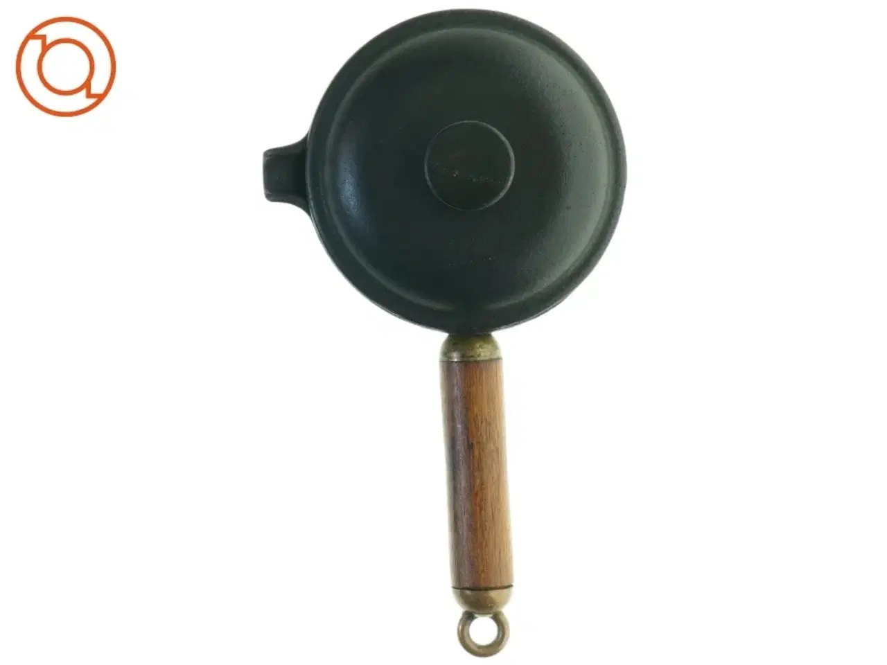 Billede 5 - Le Creuset Støbejerns kasserolle med låg og træhåndtag (str. Ø 13 cm)