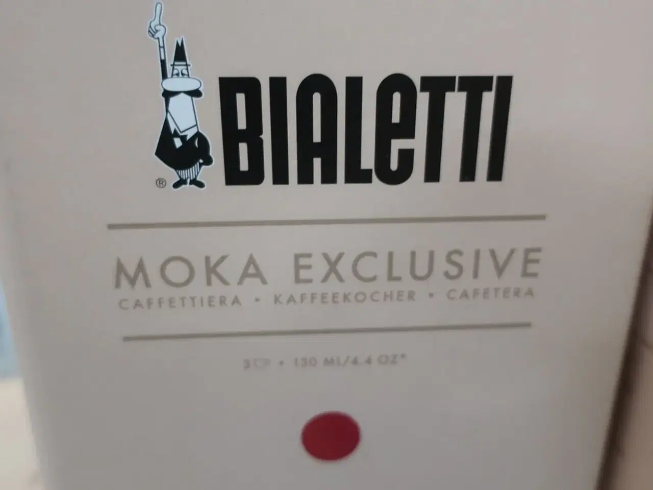 Billede 3 - 5 stk. kaffekogere BIALETTI MOKA EXPRESS RED BLUELIGHT BLUE, med 3 stk. kopper