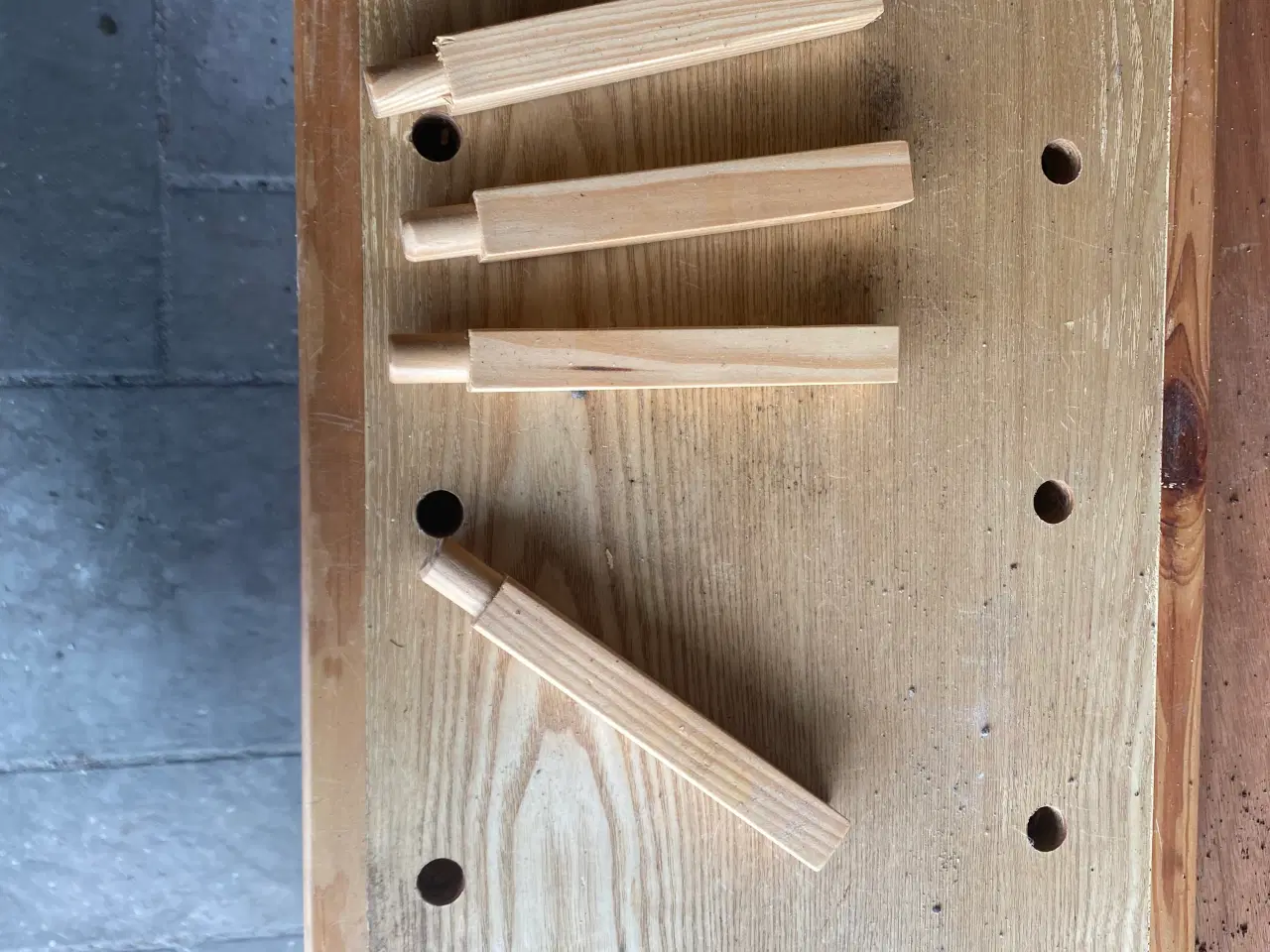 Billede 3 - Træarbejdsbord ( slagbænk )