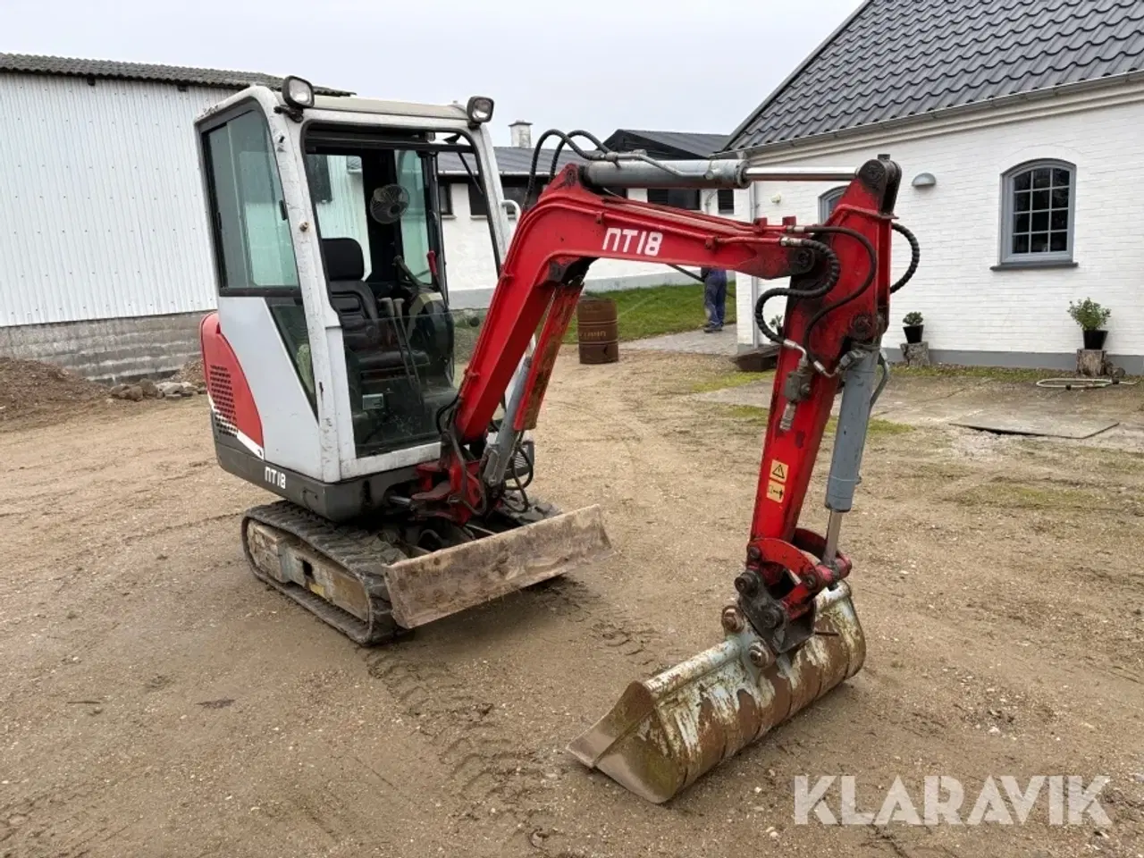 Billede 3 - Gravemaskine inkl trailer Impodan NT18