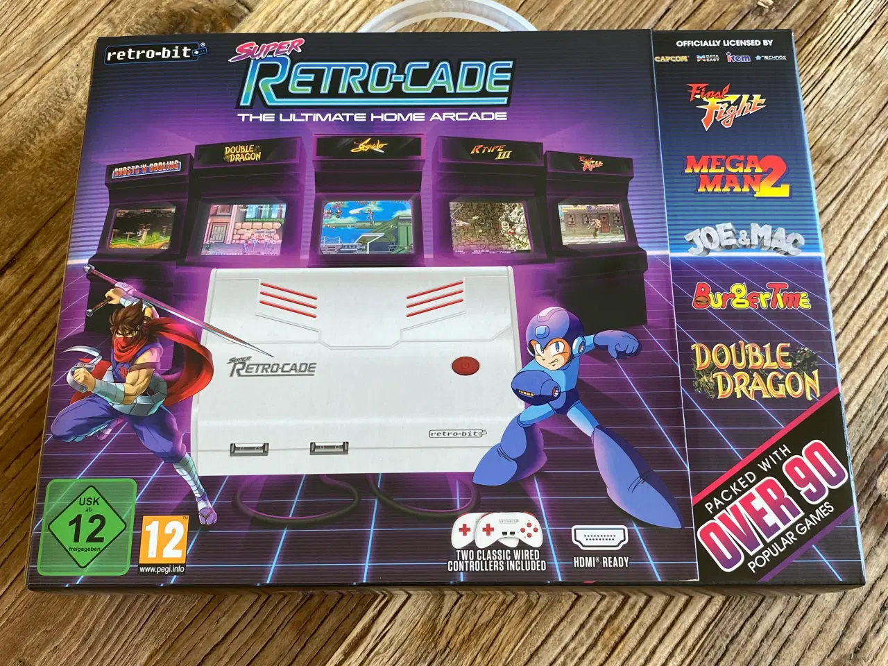 Billede 3 - Retro-bit Arcade-konsol m/90 Spil