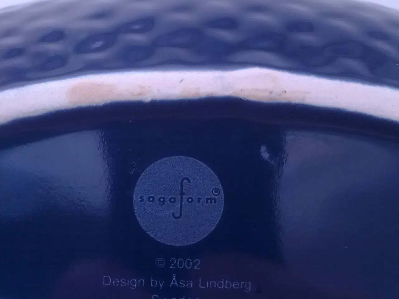 Billede 3 - Fisk skål i blå. Lindberg design Sverige
