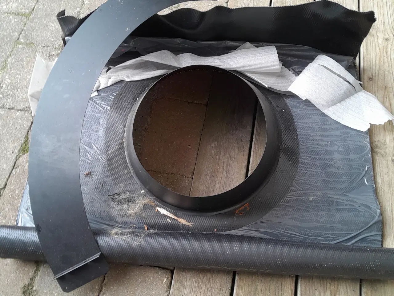 Billede 2 - Indækning stålskorsten Varde ovn