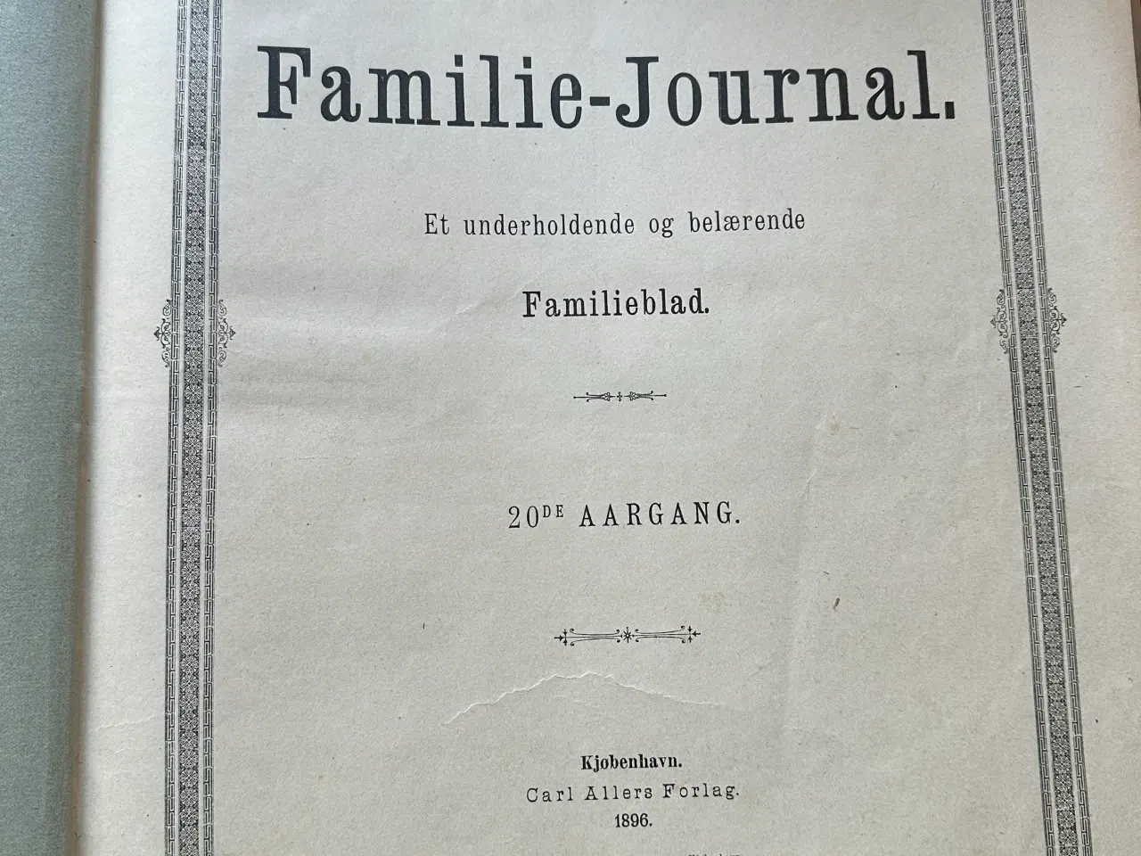 Billede 1 - 2 indbundne Familie journal fra 1895 og 1896