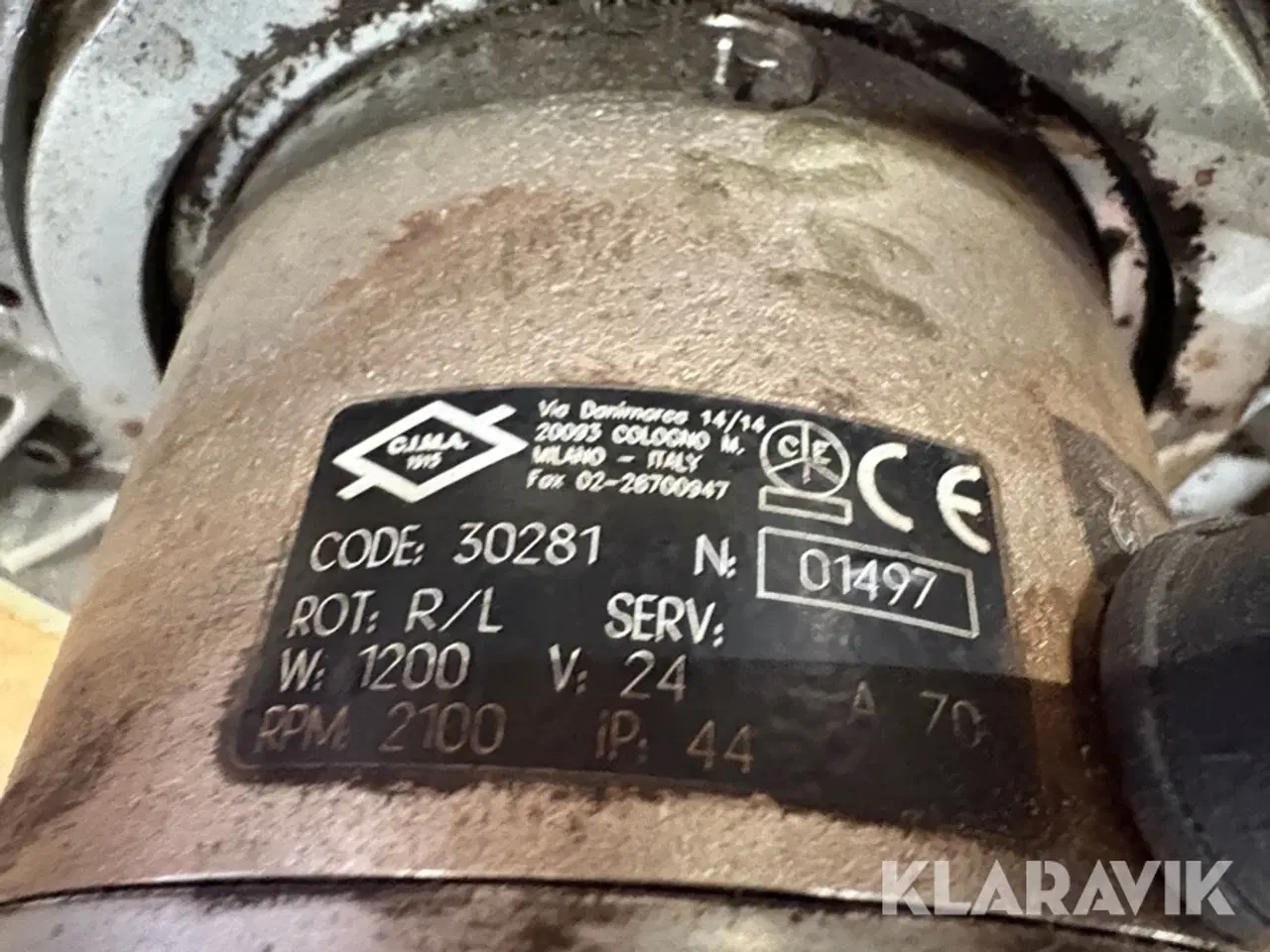 Billede 5 - Køremotor CIMA til el pallevogn