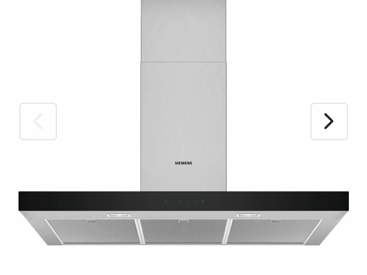 Billede 1 - Siemens emhætte til vægmontering i rustfrit stål