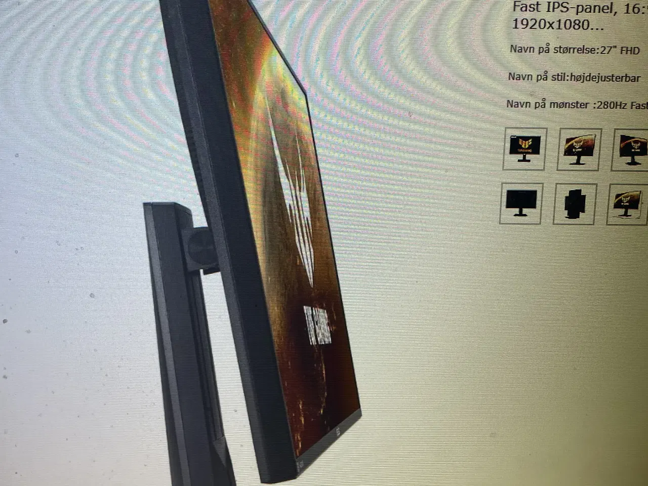 Billede 3 - Asus monitor 144 Hz, 27 tommer