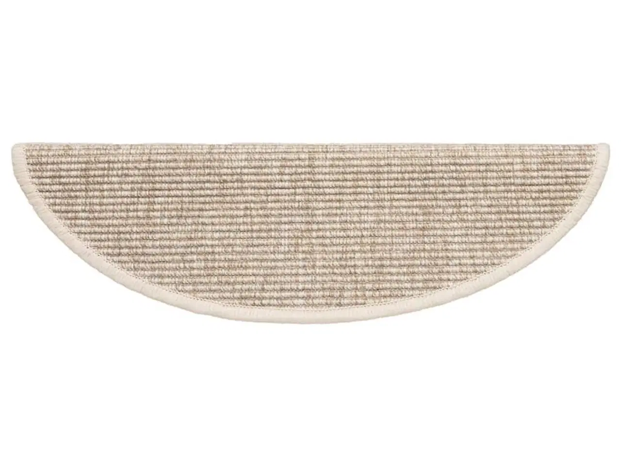 Billede 6 - Trappemåtter 15 stk. 56x17x3 cm lys beige halvrunde
