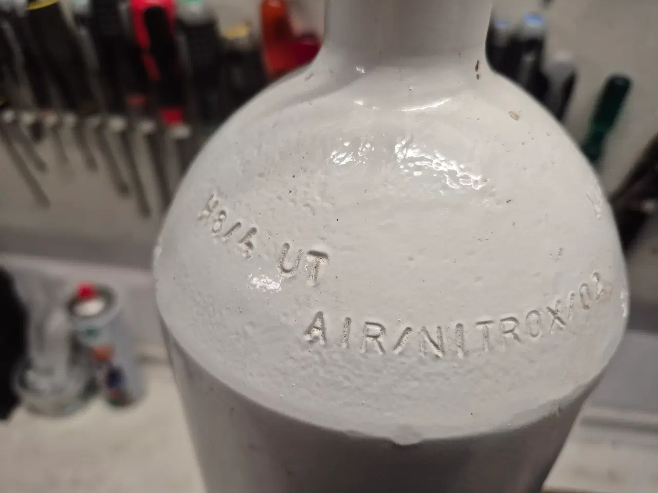 Billede 7 - Vitkovice trykflaske 7 liter stål hvid konverteret