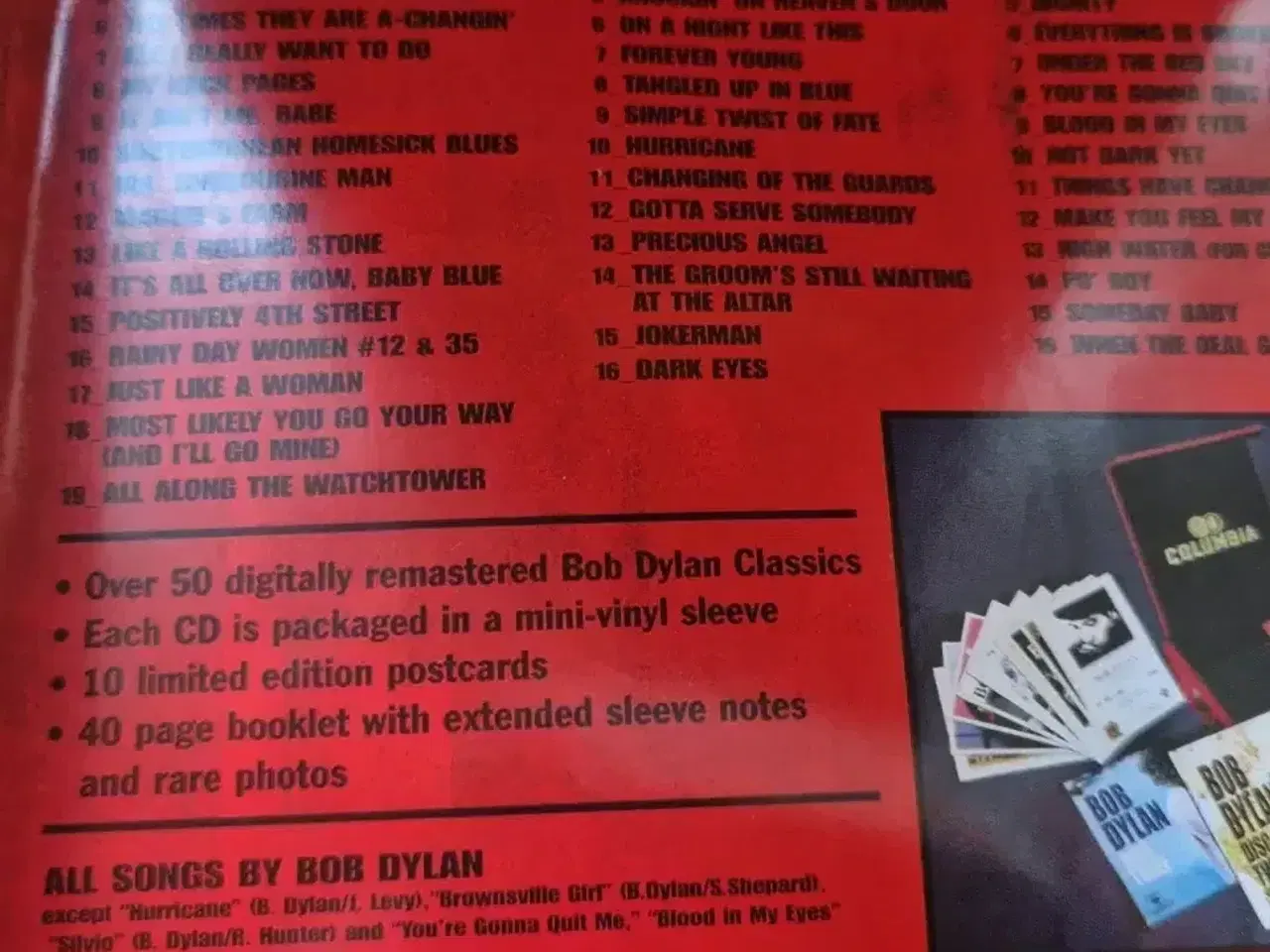 Billede 2 - Bob Dylan (3CD Deluxe Package) Limited Edition