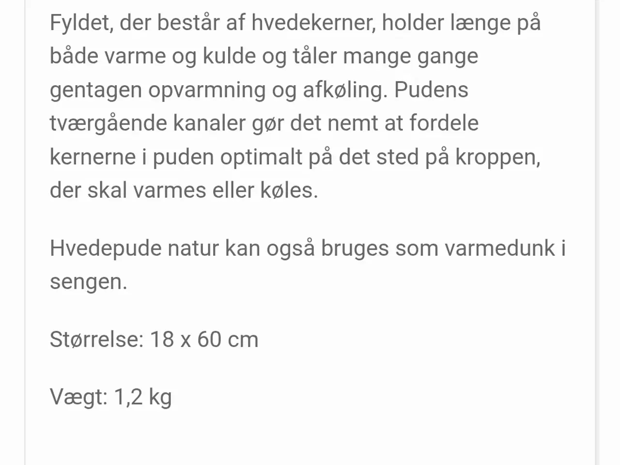 Billede 7 - Hvedepude, varme omslag