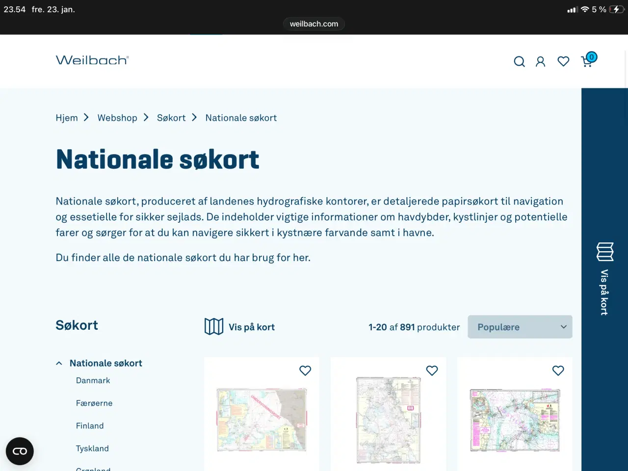 Billede 1 - Søkort over Danmark og søkort til Tyrkiet.