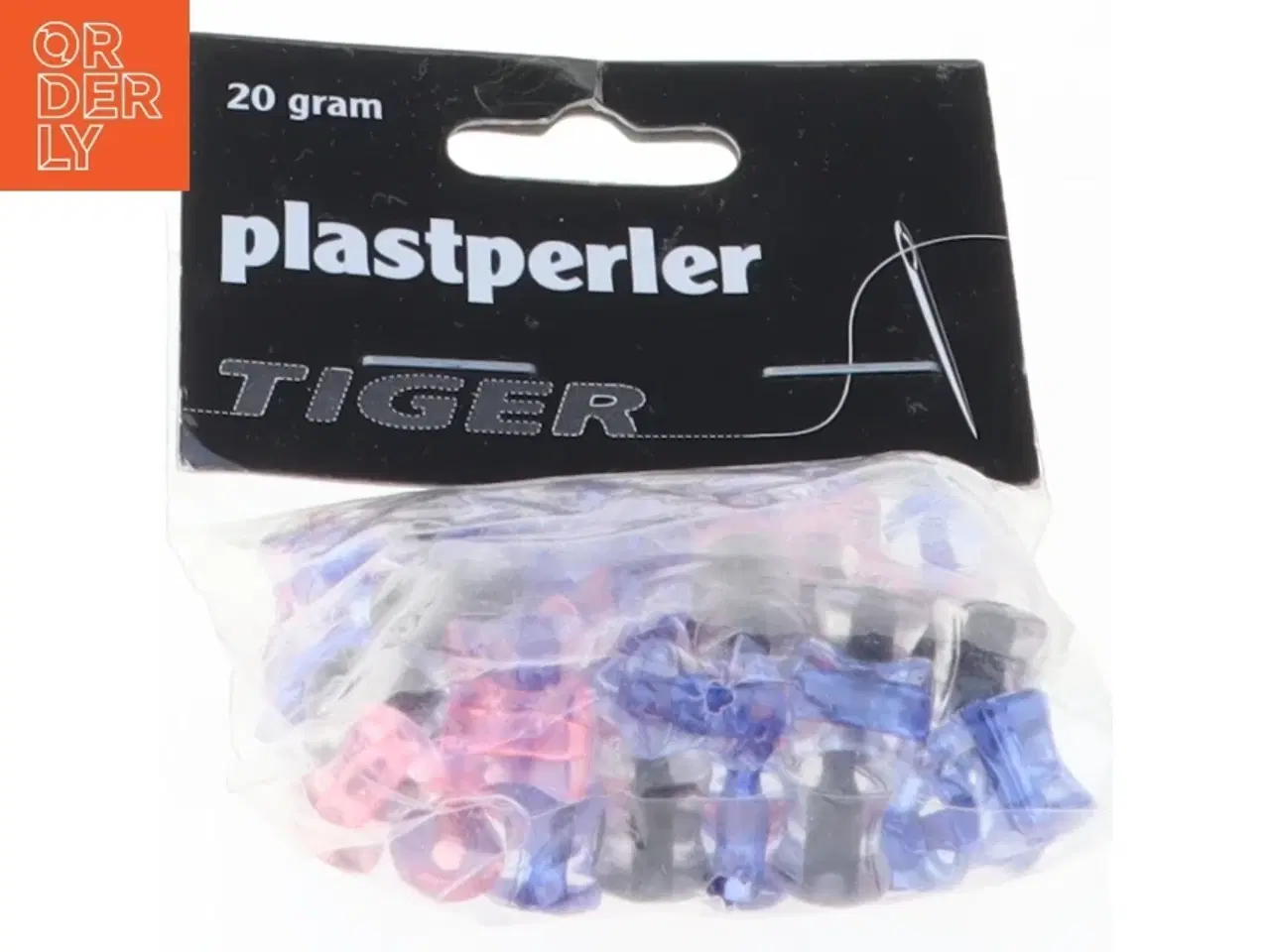 Billede 3 - Assorterede plastperler fra Tiger (str. Pose 6 x 5 cm)