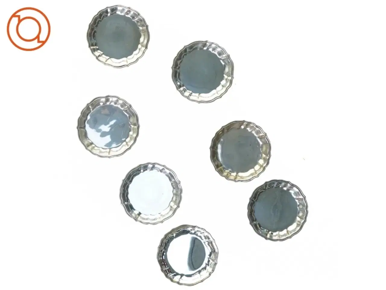 Billede 1 - Små metal tallerkener fra Fda (str. 8 cm)