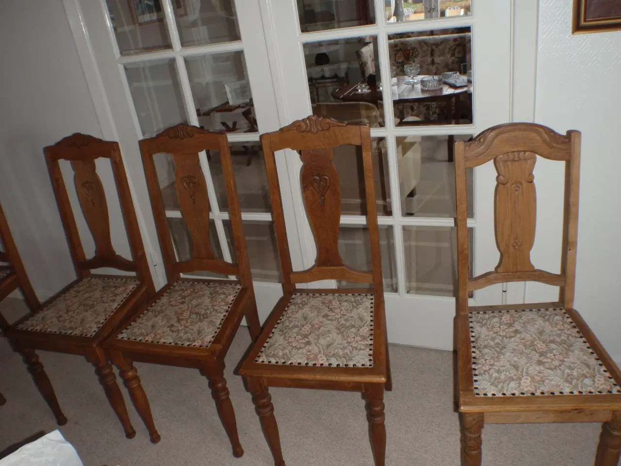 Billede 4 - Spisestuestole i egetræ