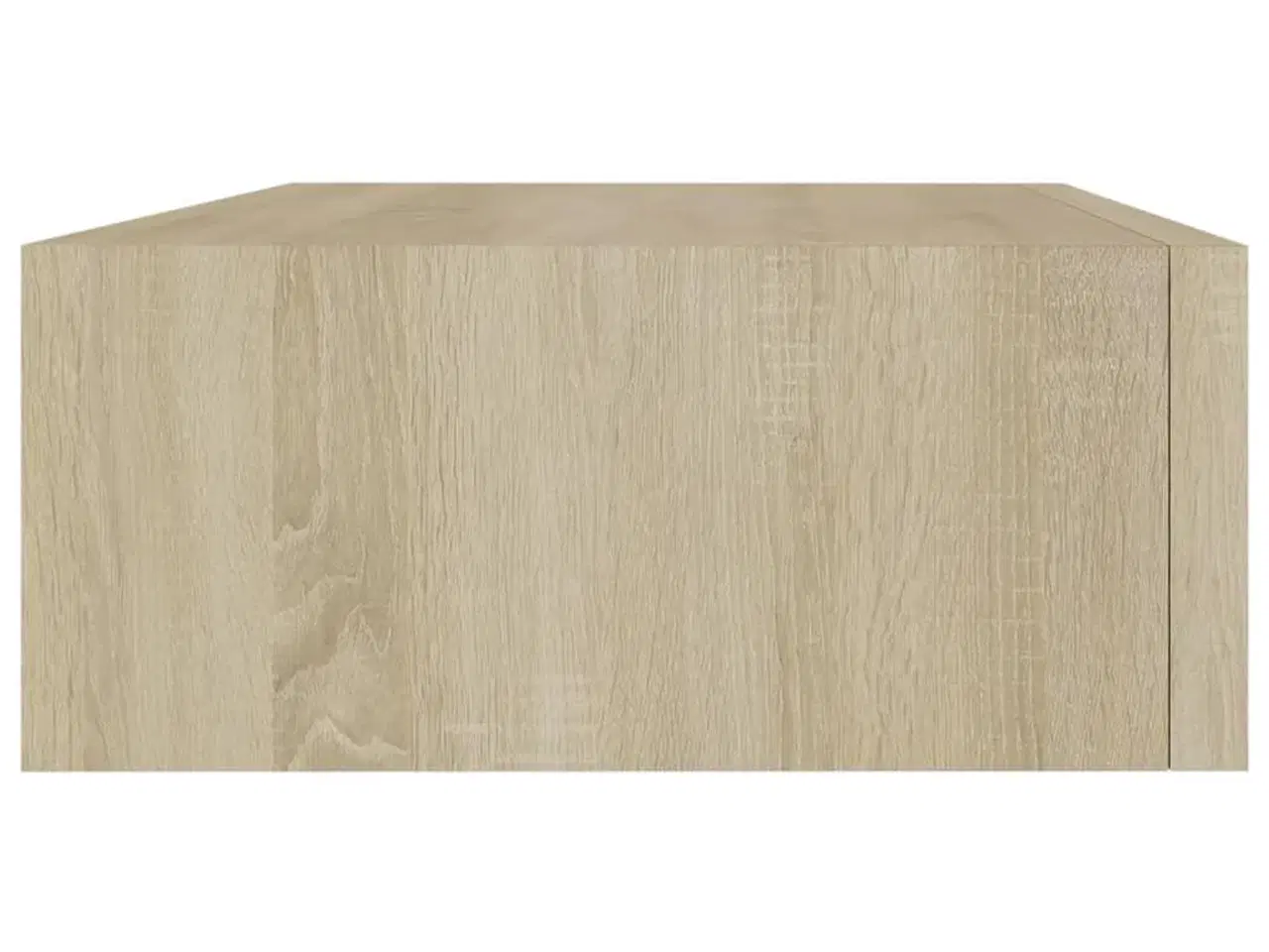 Billede 5 - Væghylde med skuffe 40x23,5x10 cm MDF egetræsfarvet