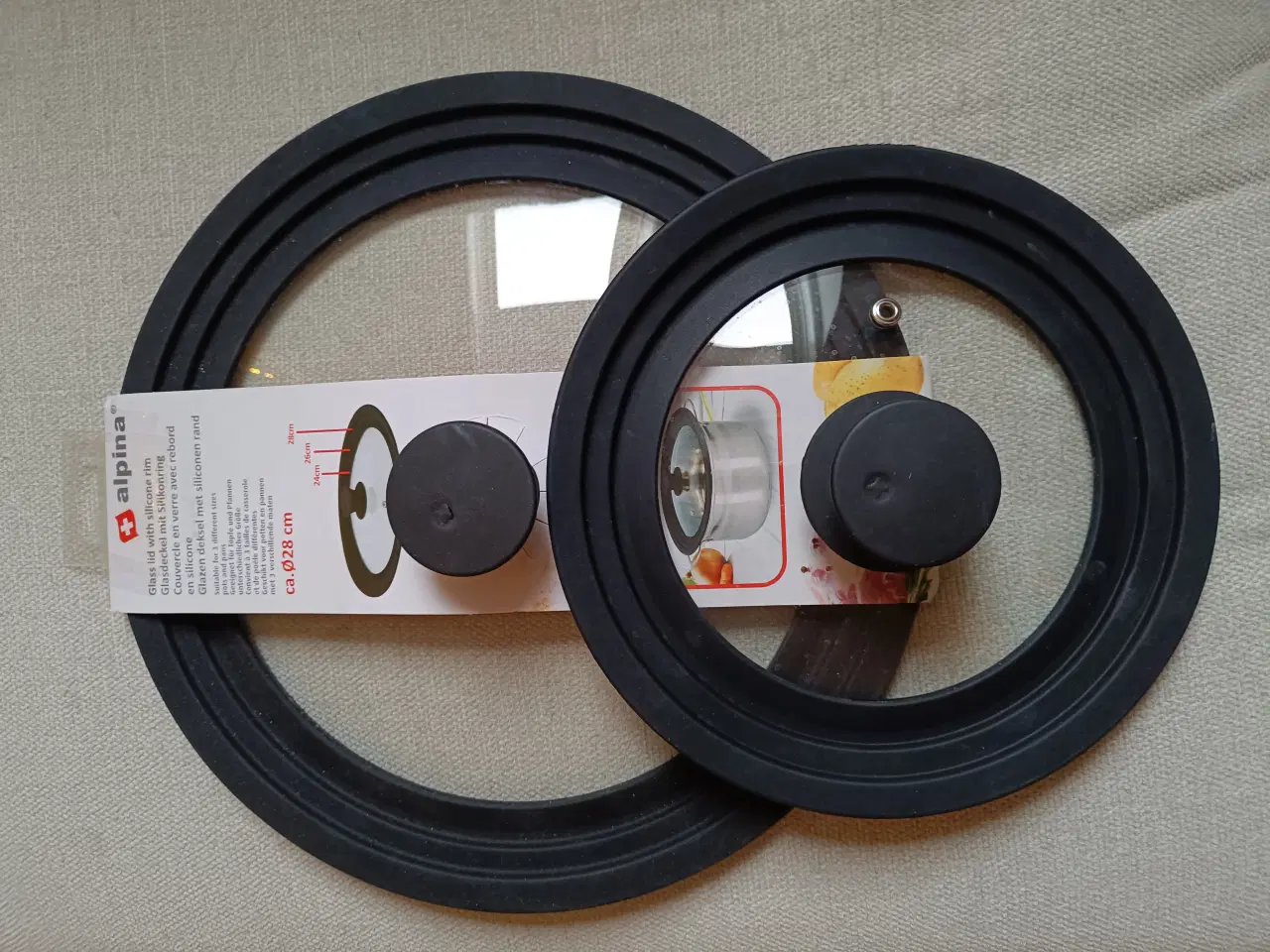 Billede 2 - Alpina grydelåg 28 + 24cm