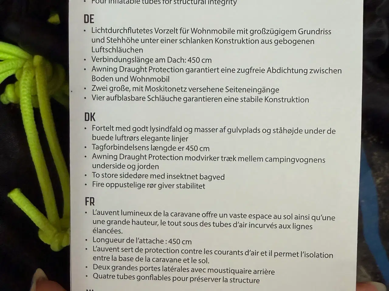 Billede 12 - Mirage 400AS campingvogns lufttelt (2017 model) 40