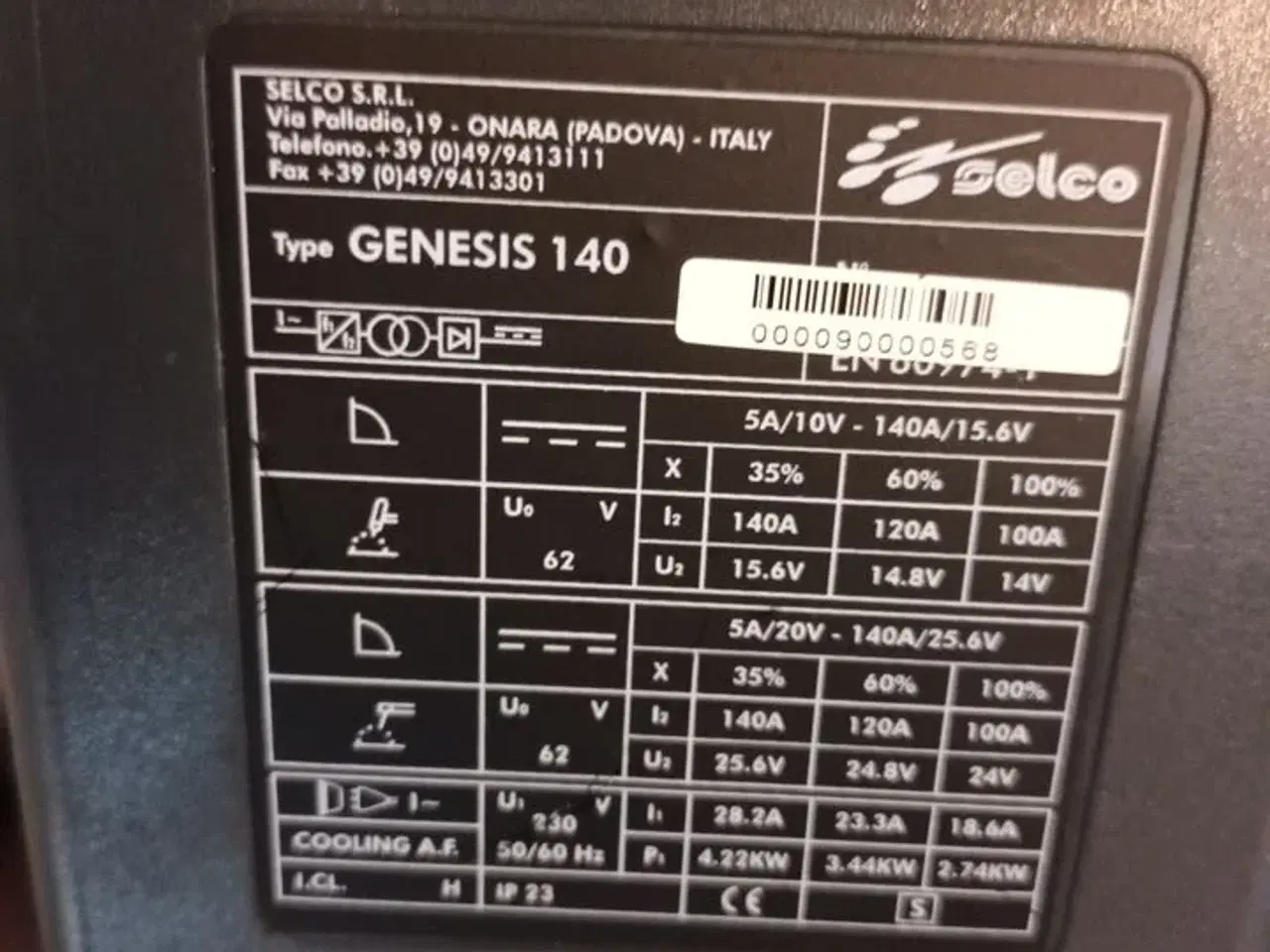 Billede 5 - Kombineret TIG og elektrodesvejser SELCO