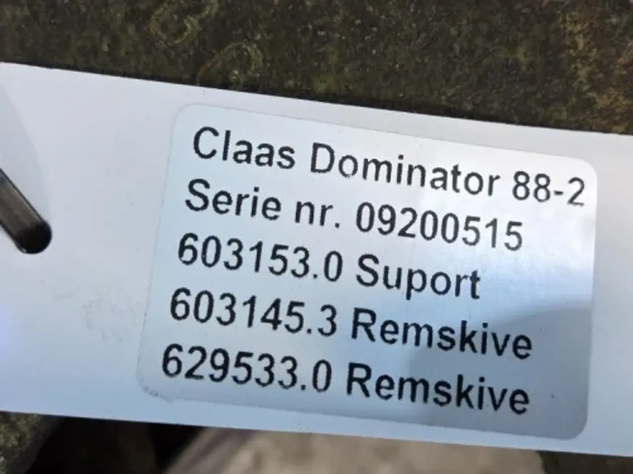 Billede 3 - Claas Dominator 88 Remskive 603145.3