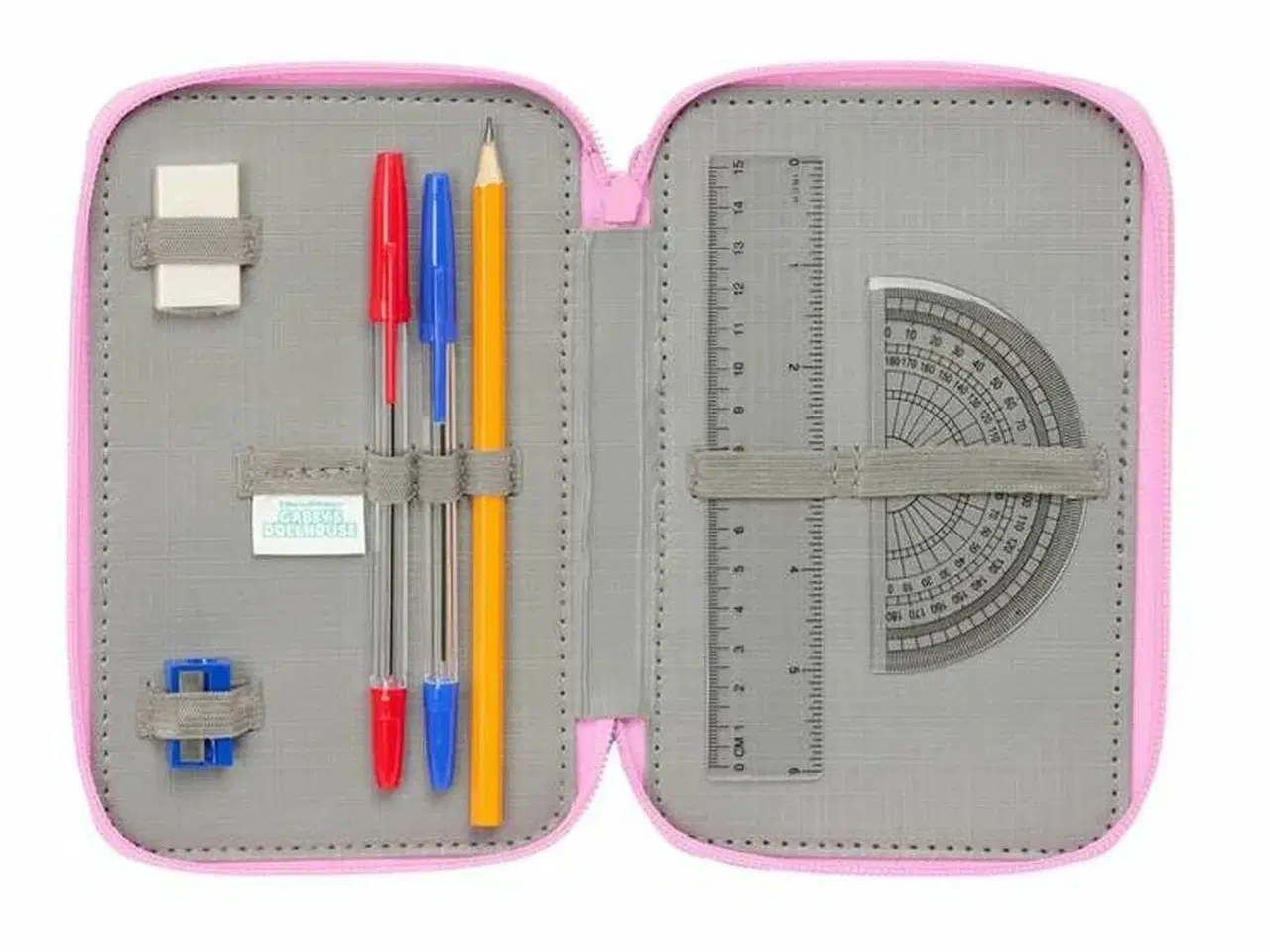 Billede 4 - Penalhus tredobbelt Gabby's Dollhouse - blå, 12,5 × 19,5 × 5,5 cm, 37 dele