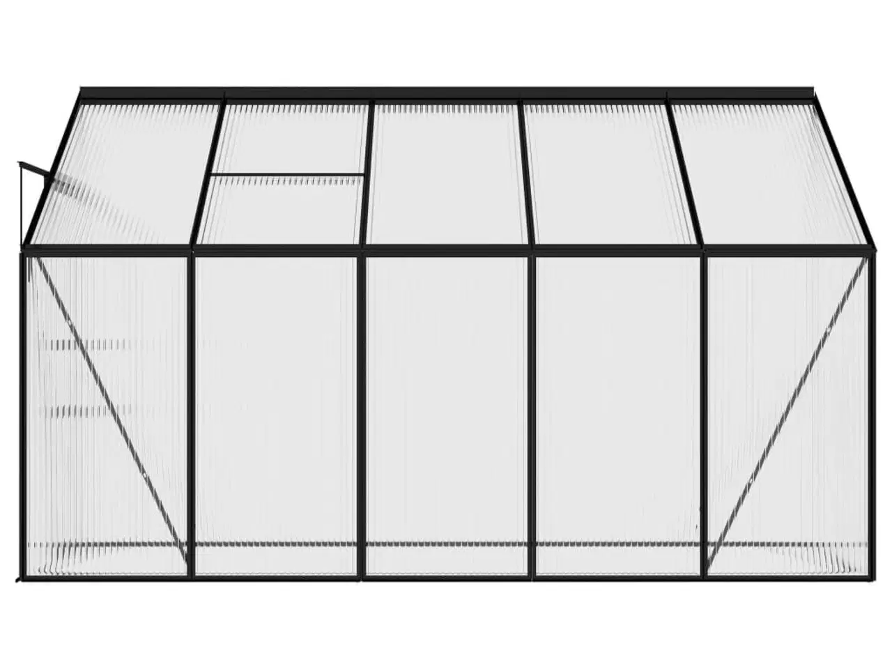 Billede 6 - Drivhus 6,23 m³ aluminium antracitgrå