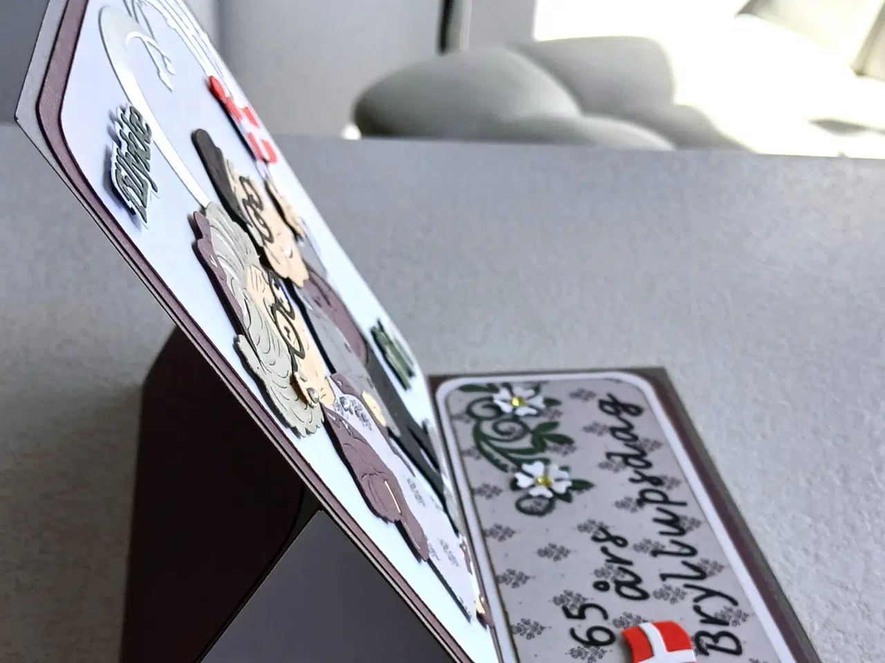 Billede 3 - Krondiamantbryllups dags kort - 65 år sælges