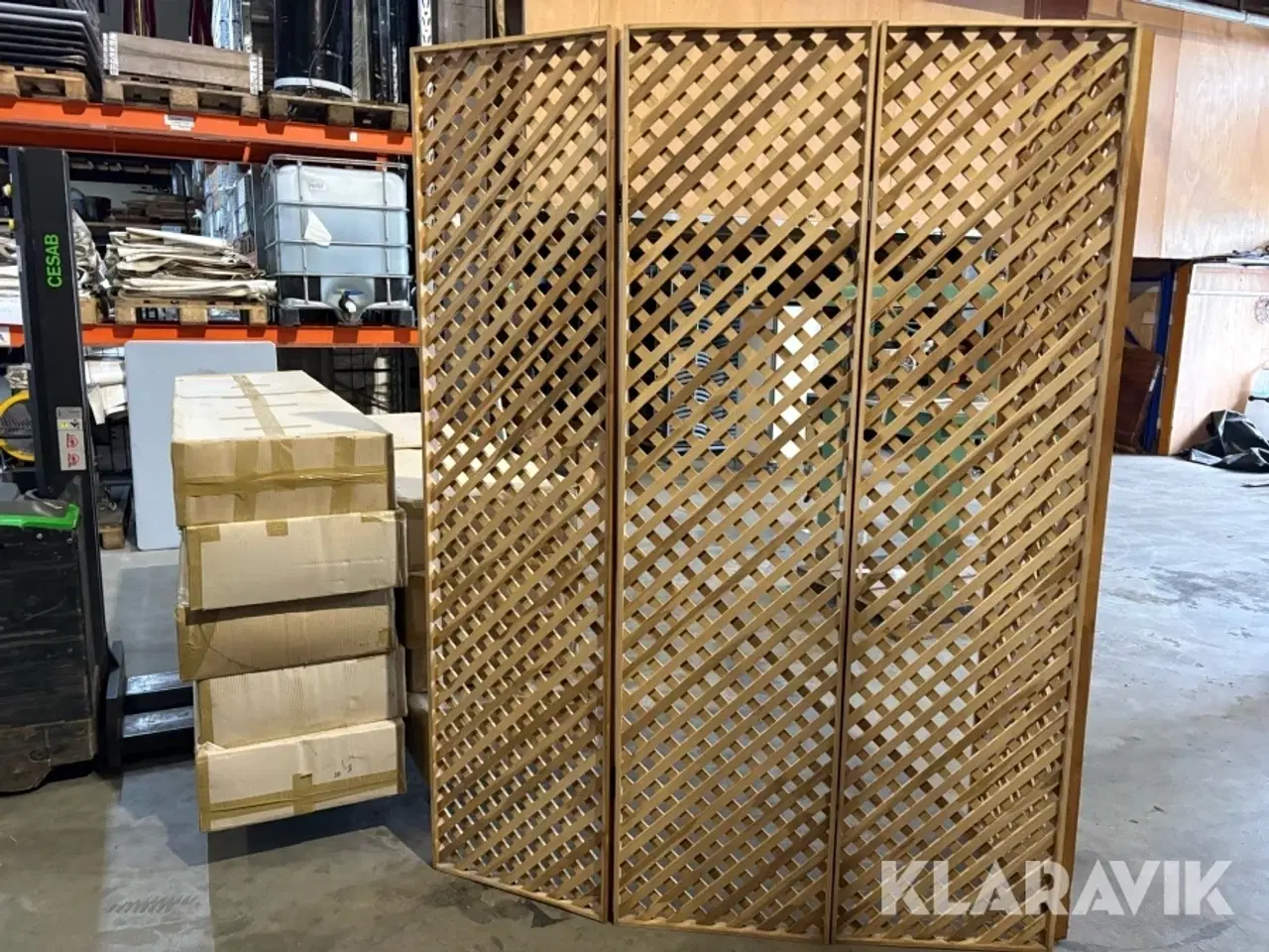 Billede 1 - Rumdeler Teaktræ 8styk