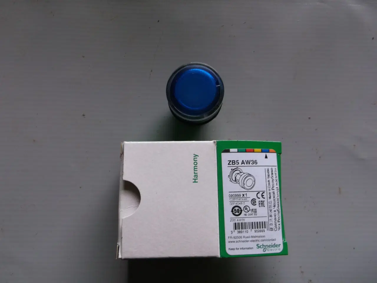 Billede 1 - Trykknaphoved, Blå, Schneider Electric Harmony XB5