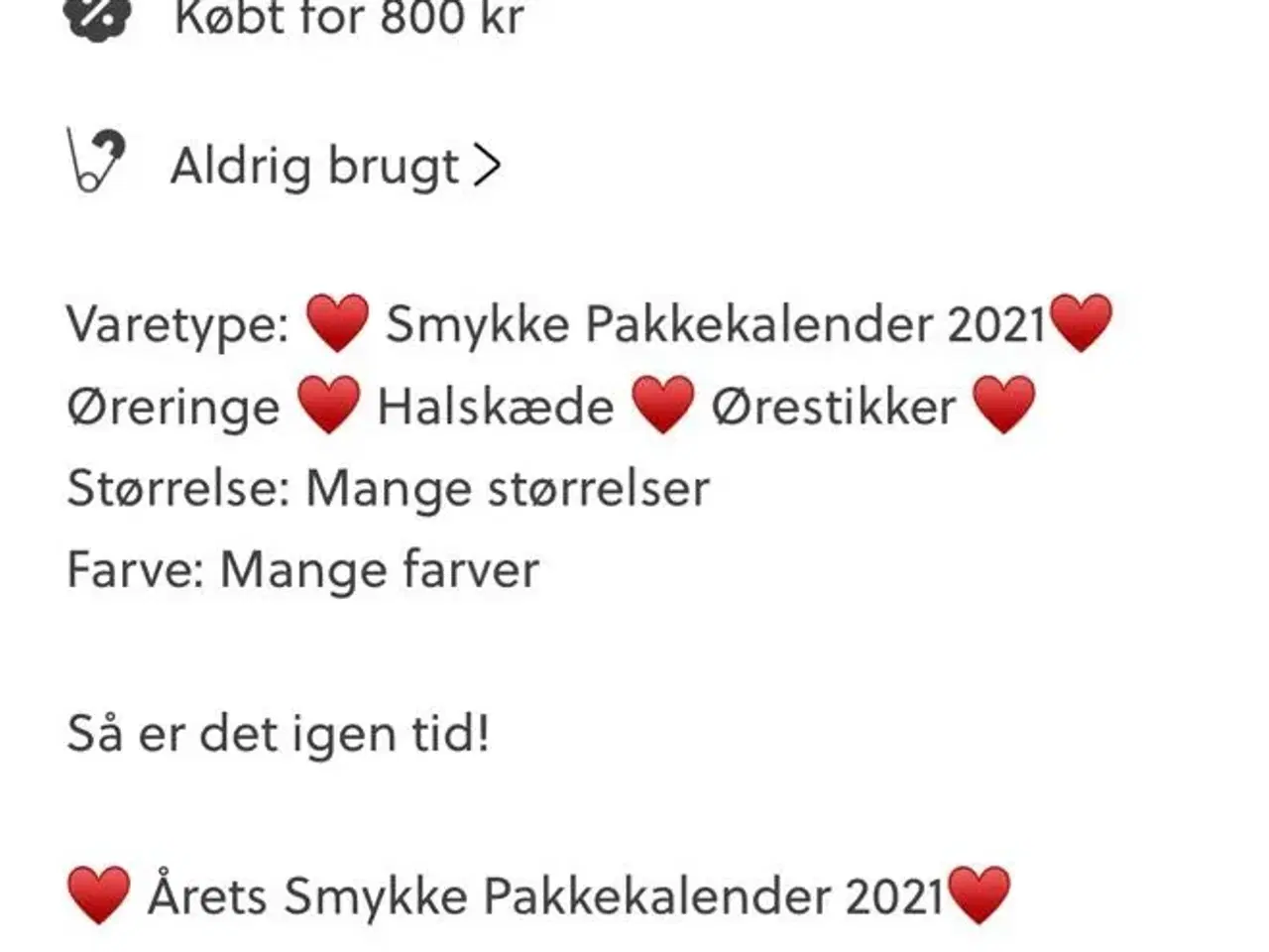 Billede 1 - Smykke pakkekalender