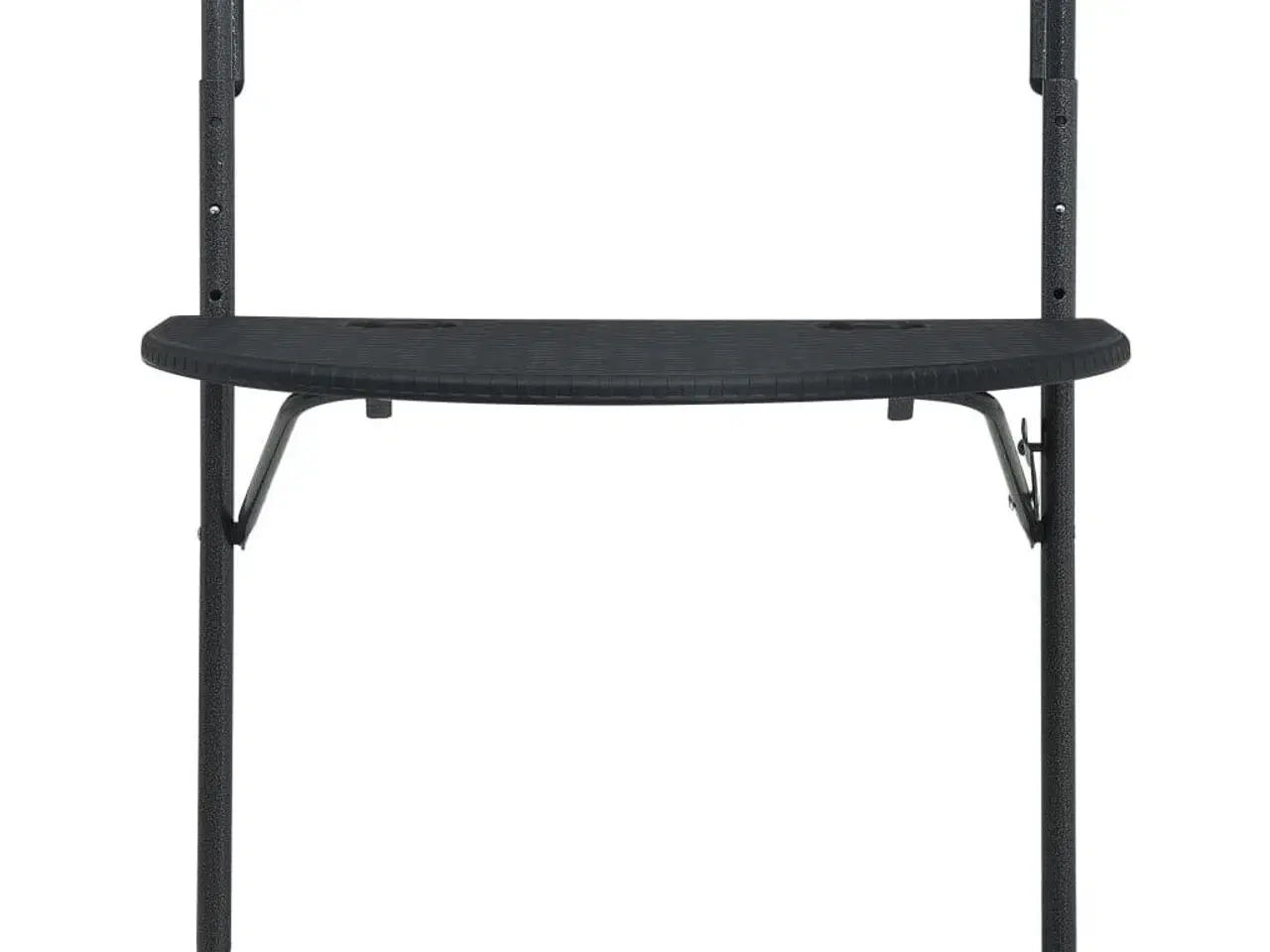 Billede 2 - Hængende altanbord 60 x 64 x 83,5 cm plastik rattanlook sort