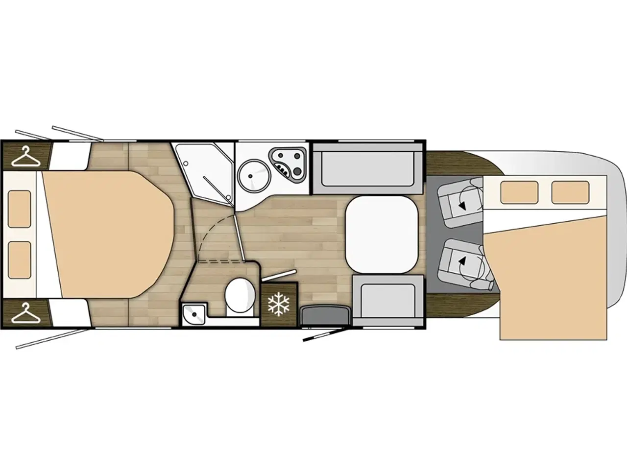 Billede 3 - 2024 - Benimar Tessoro 497 Limited   Veludrustet Benimar med Queen seng