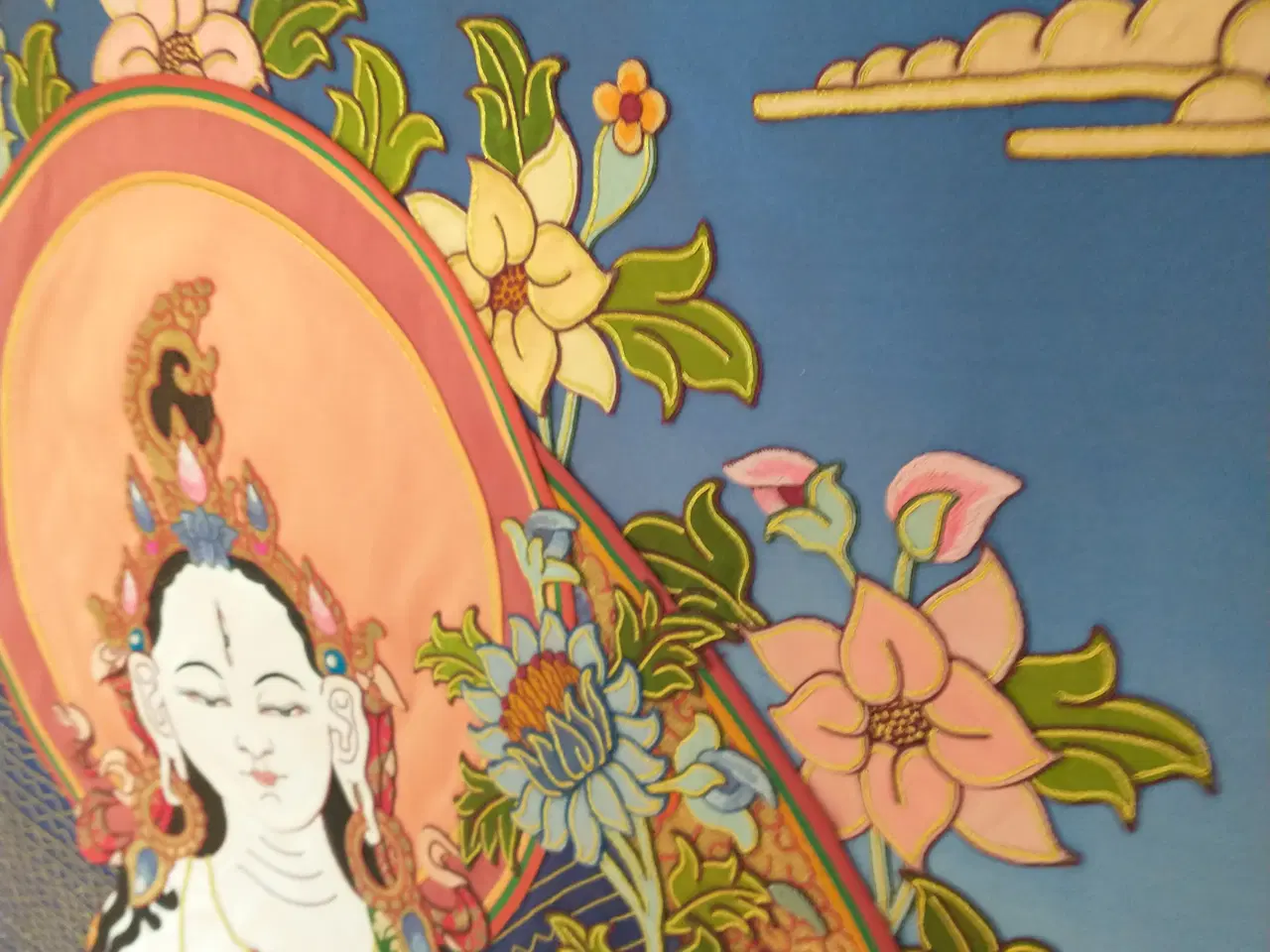 Billede 3 - Tibetansk thangka - Hvid Tara