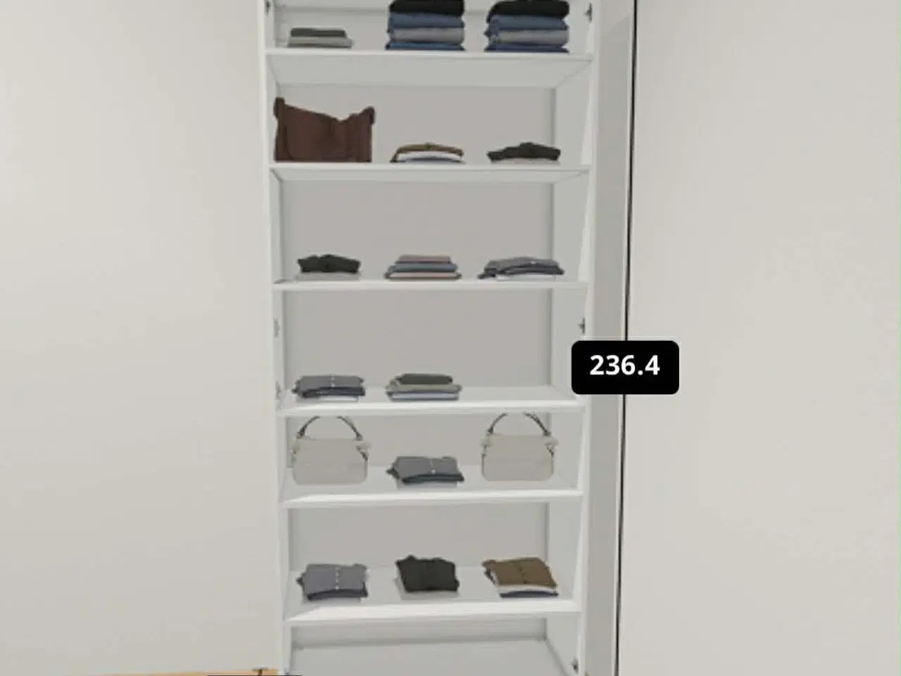 Billede 2 - IKEA PAX garderobeskab med asymmetriske låger