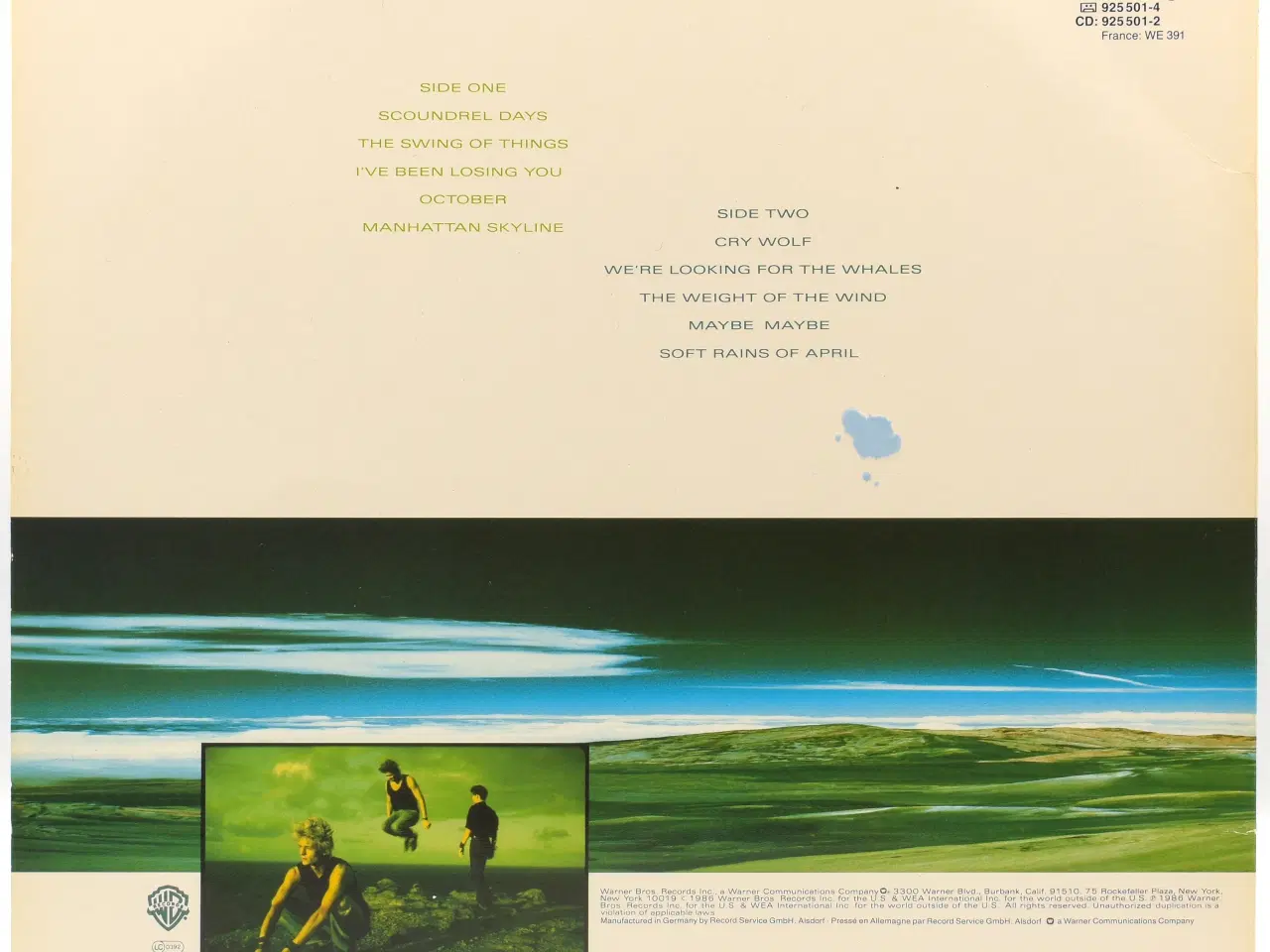 Billede 2 - A-ha - Scoundrel Days - GER 1986 (VG+/VG+)