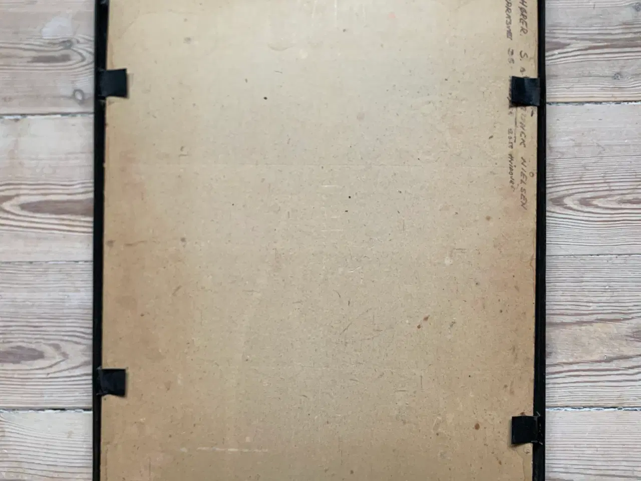 Billede 4 - Spejl i sortmalet jernramme