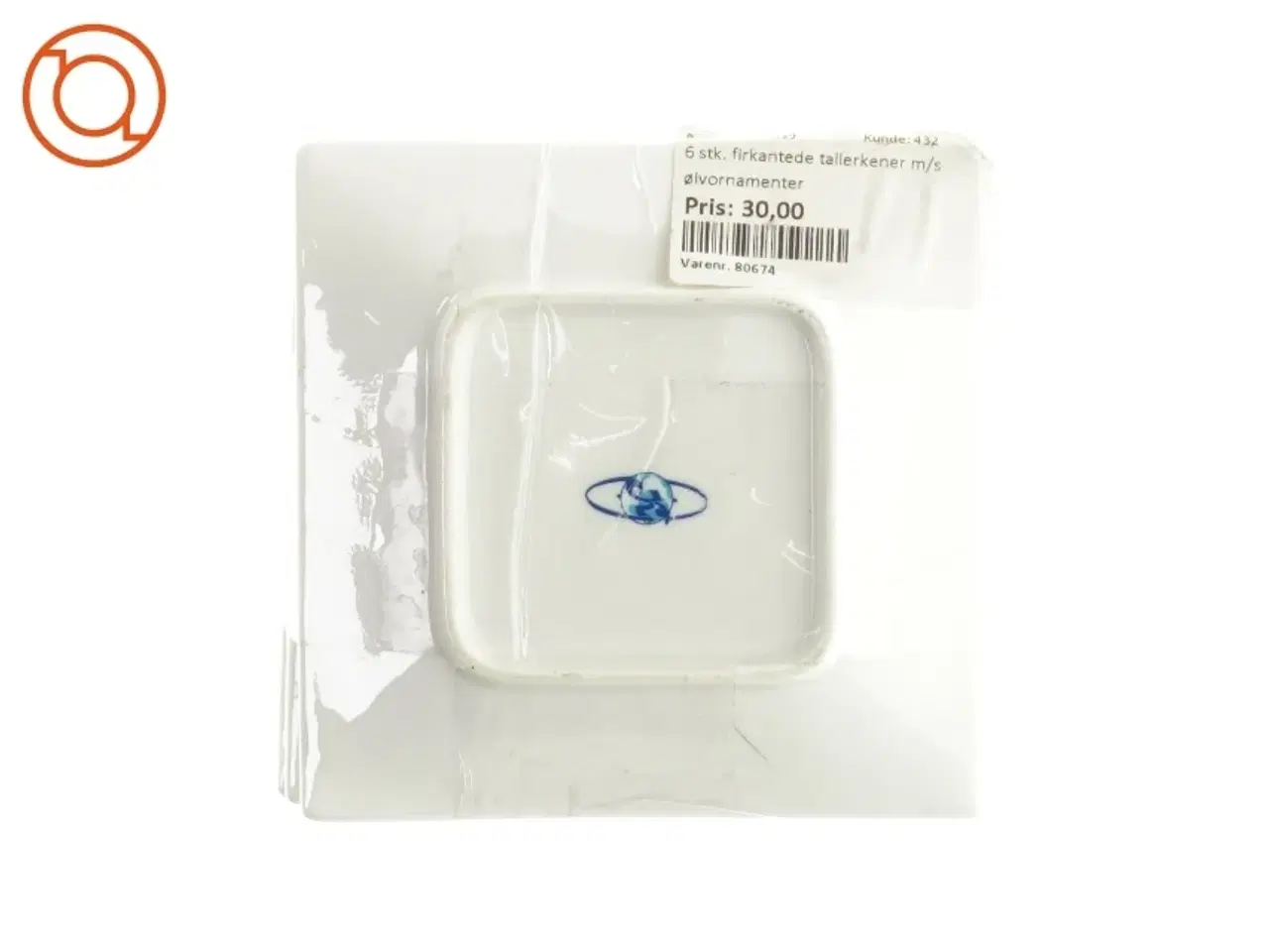 Billede 3 - Firkantede tallerkner (6 stk) (str. 12x12 cm)