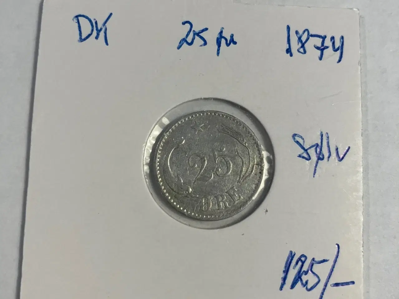 Billede 1 - 25 Øre 1874 Danmark