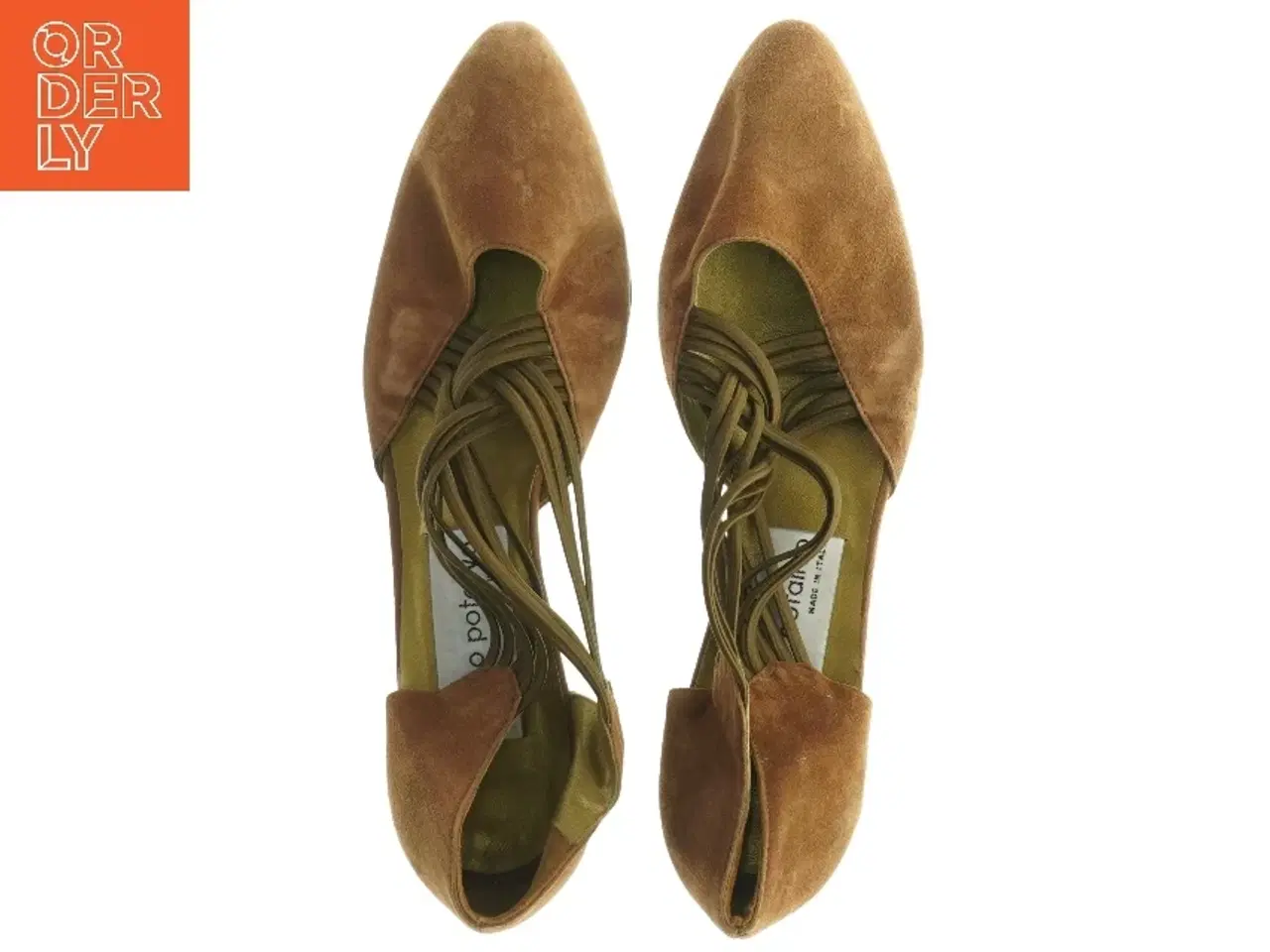 Billede 3 - Brune ruskindssandaler med snøre fra Franco Potalivo (str. 39)