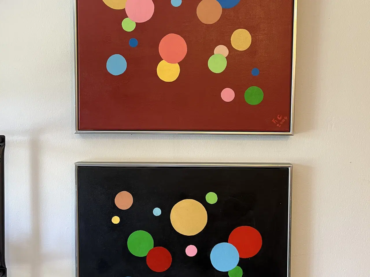 Billede 1 - 2 malerier af Thomas Van Der Graf