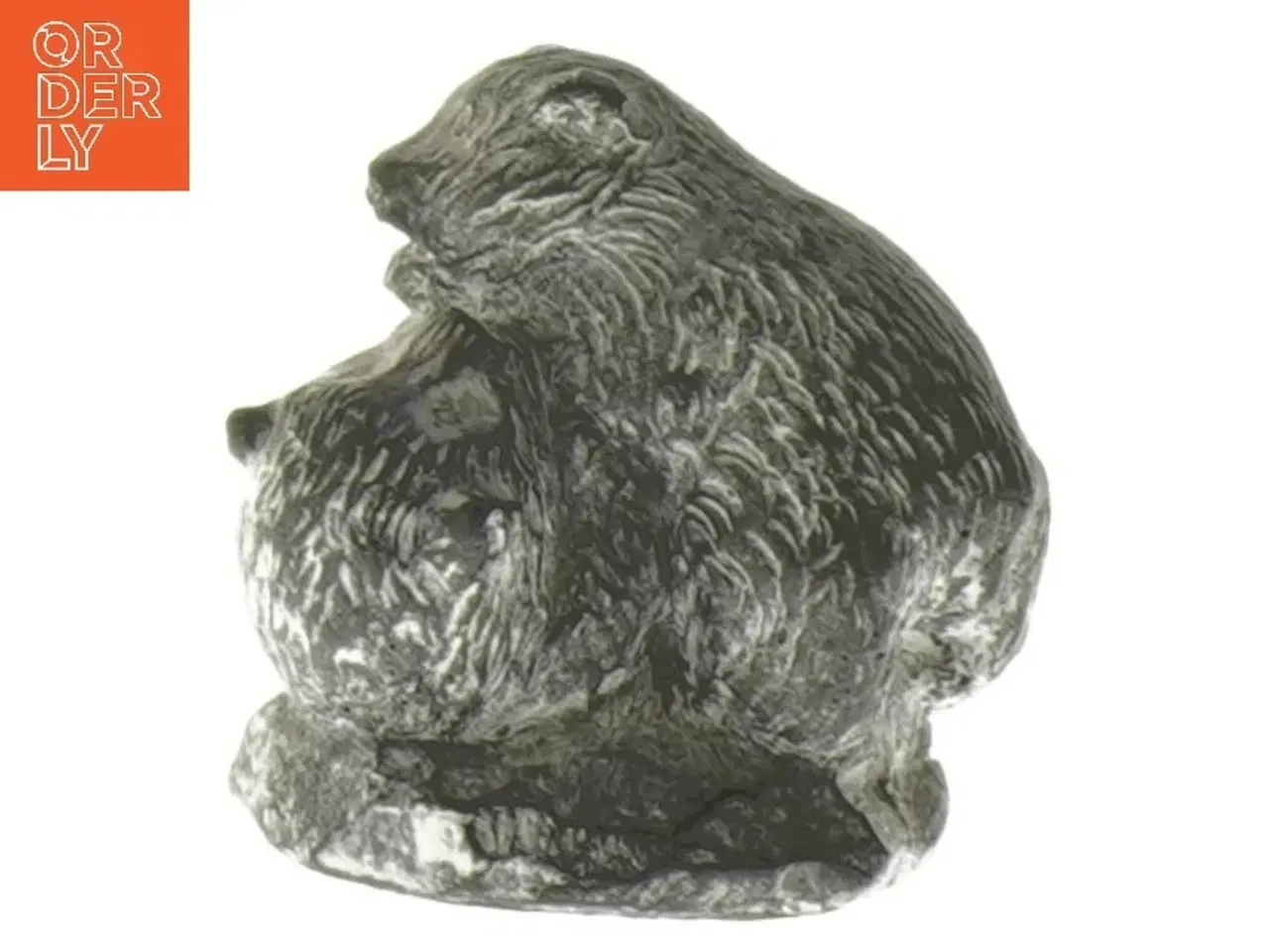 Billede 2 - Inuit figur i sten - Isbjørne (A Wolf Original), str. 5,5x4,5x6 cm