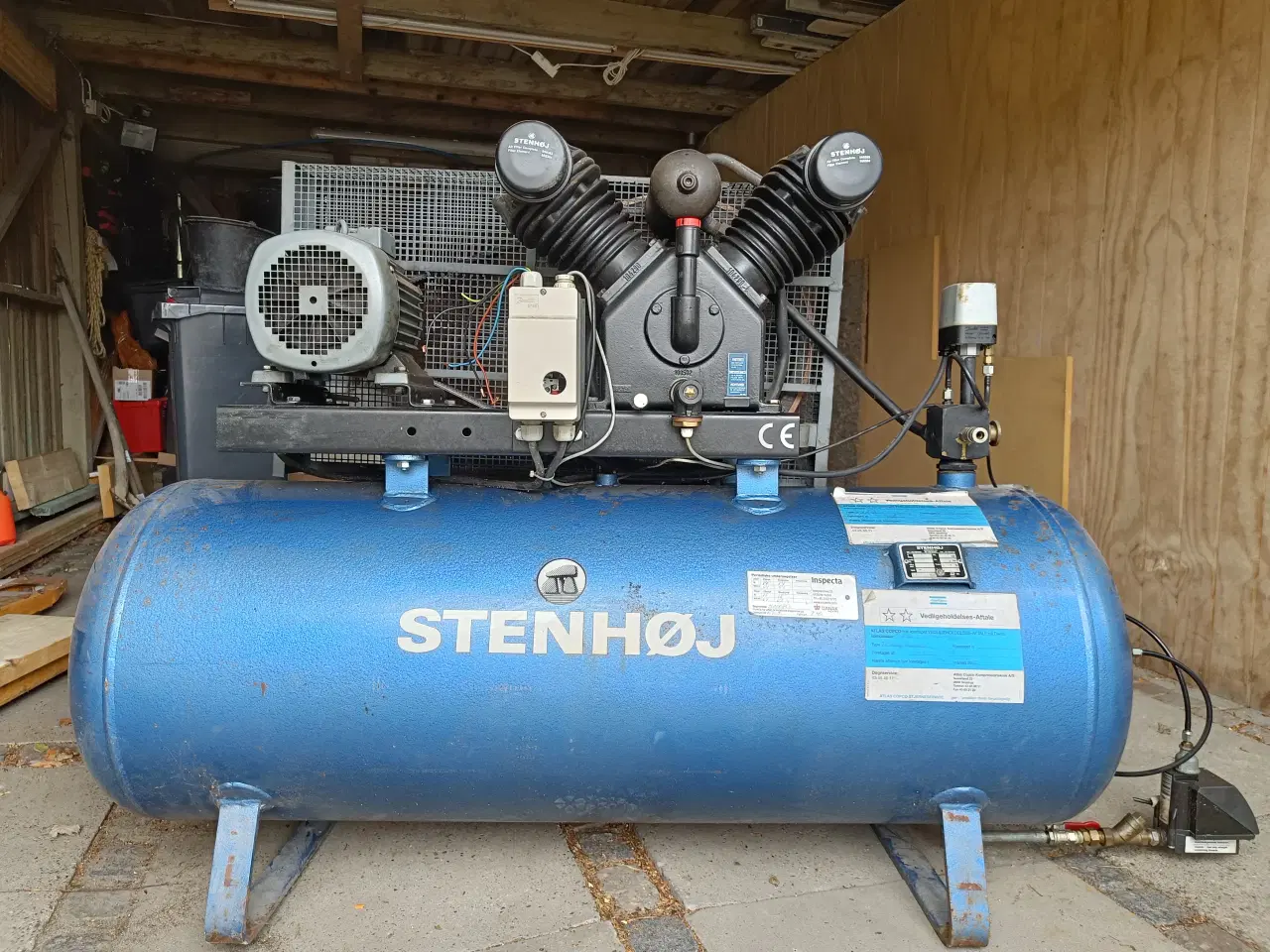Billede 3 - Stenhøj luftkompressor 280l