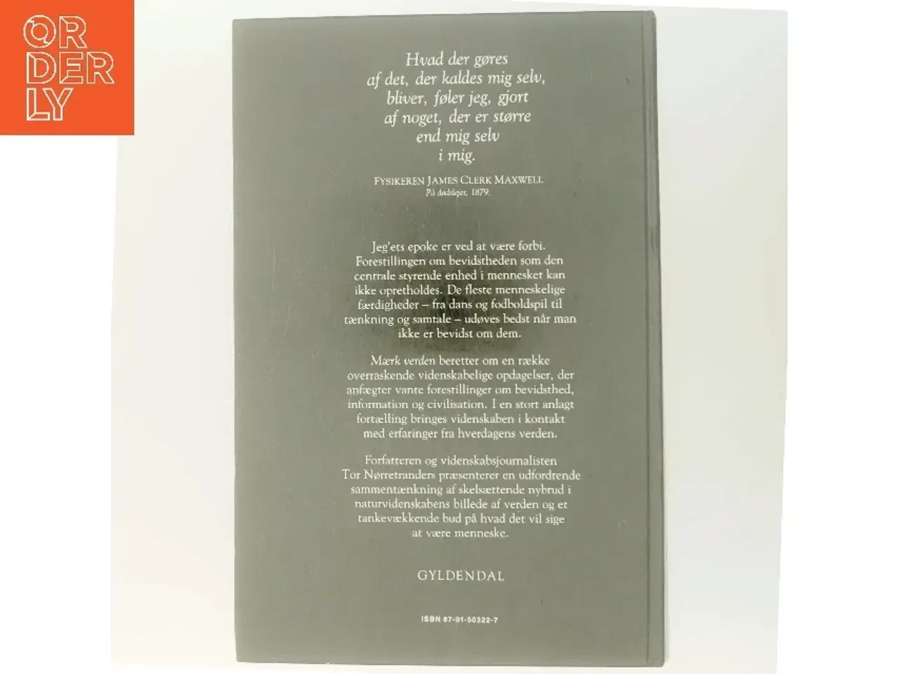 Billede 3 - Mærk Verden af Tor Nørretranders (Bog)