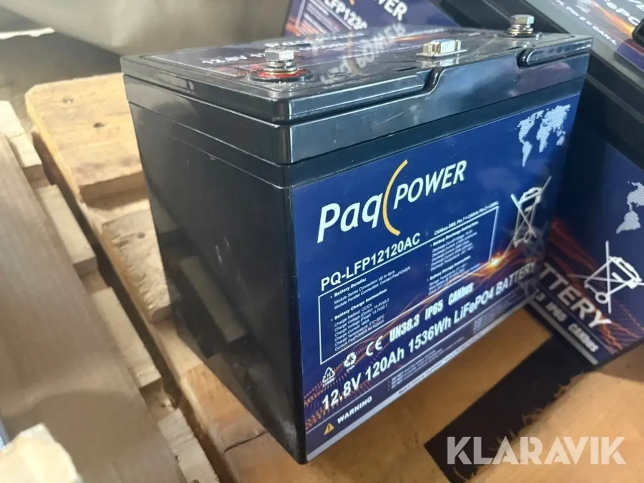 Billede 4 - Batteri Paq Power 12,8V 120 Ah 1536Wh LiFePO4 4 styk