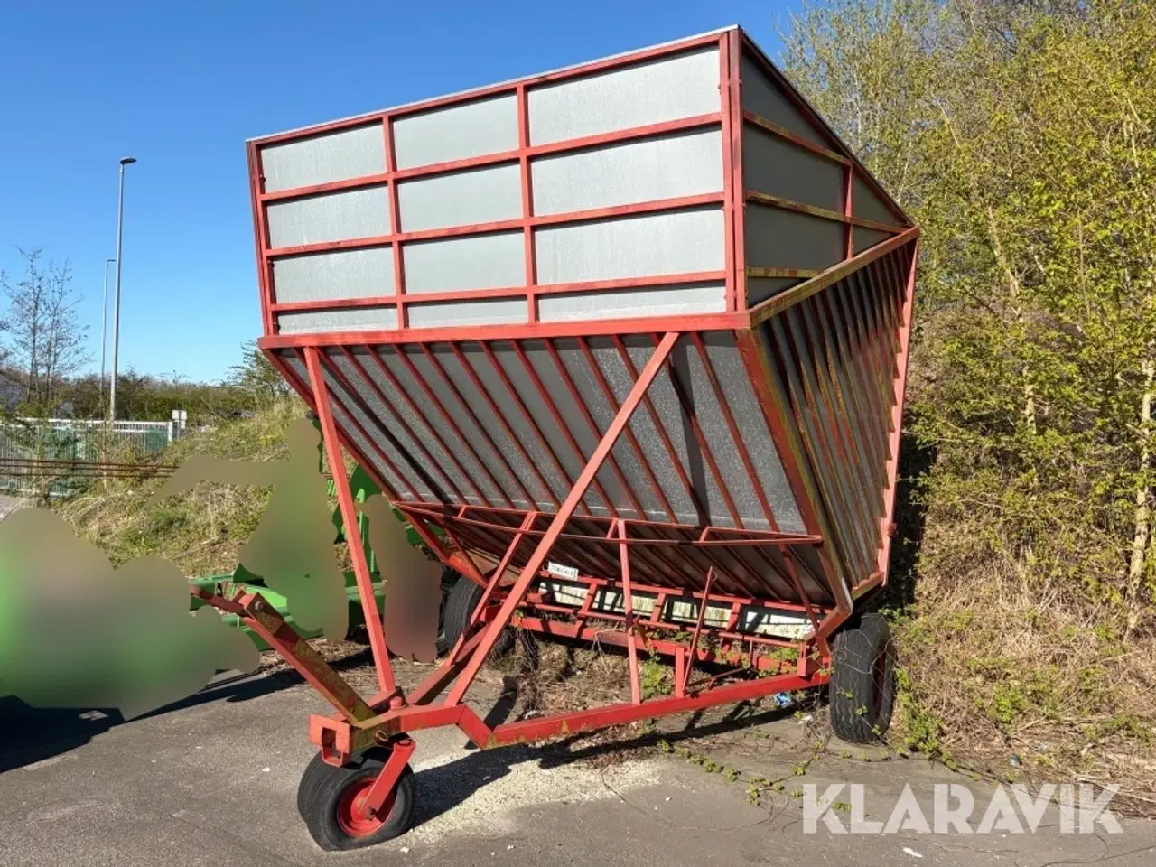Billede 1 - Halmvogn med sider - 1 styk