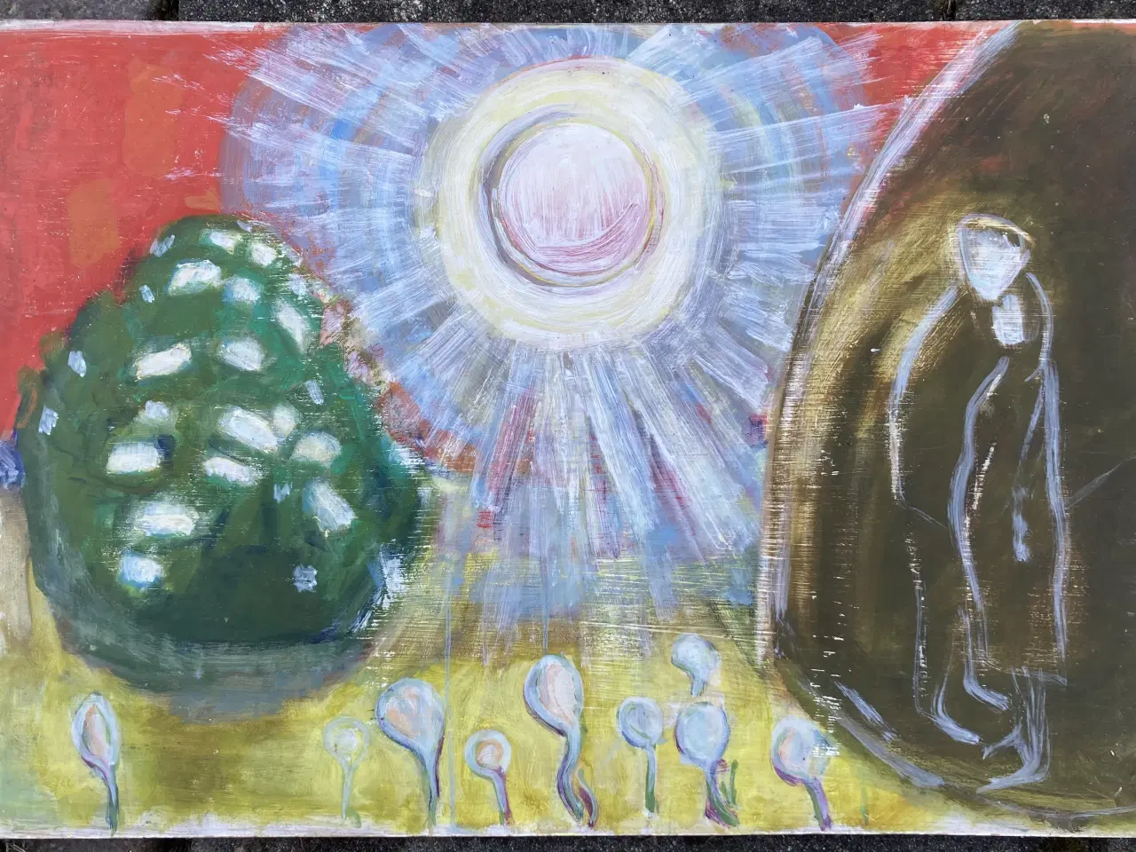 Billede 4 - Oliemaleri holger lund kofod motiv fra Bornholm