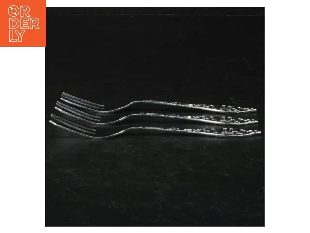 Billede 3 - Sæt af sølvfarvede gafler (str. Længde. 13 cm)