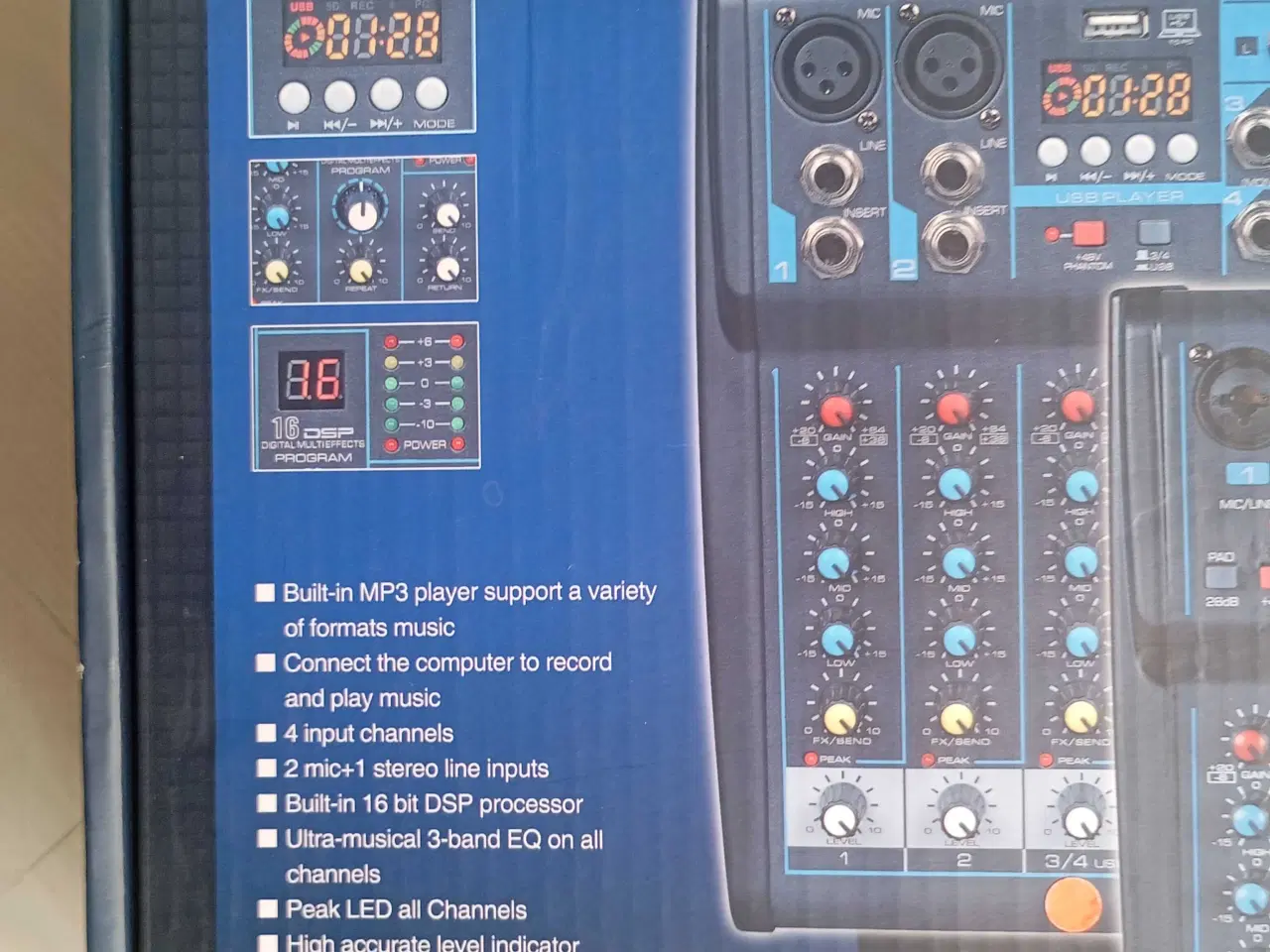 Billede 11 - Professionel Mixer med 4 kanaler 